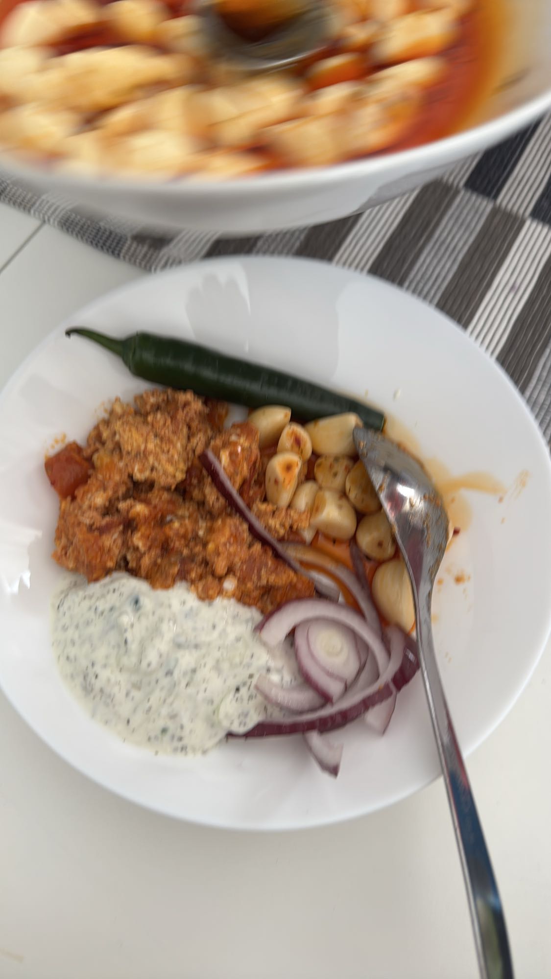 Kryddig kycklingtallrik