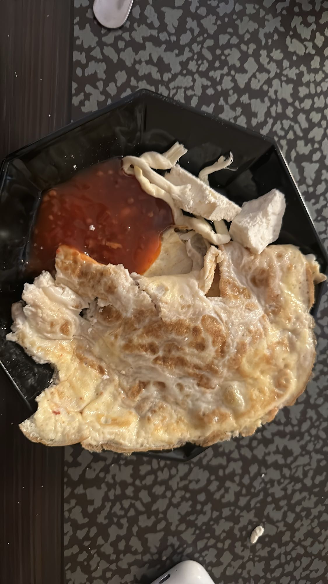 Fried Eggs with Ketchup