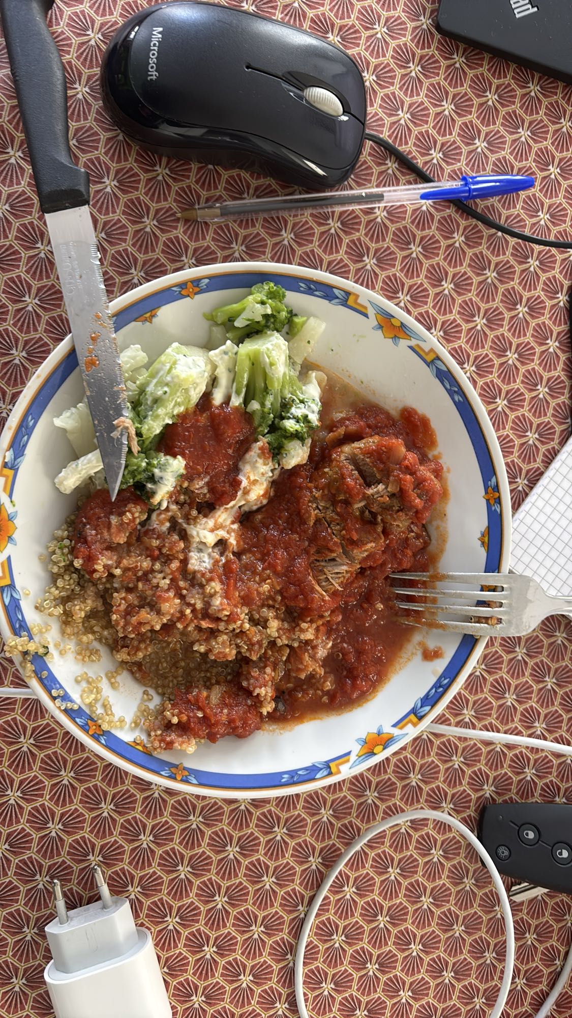 Quinoa boeuf et brocoli