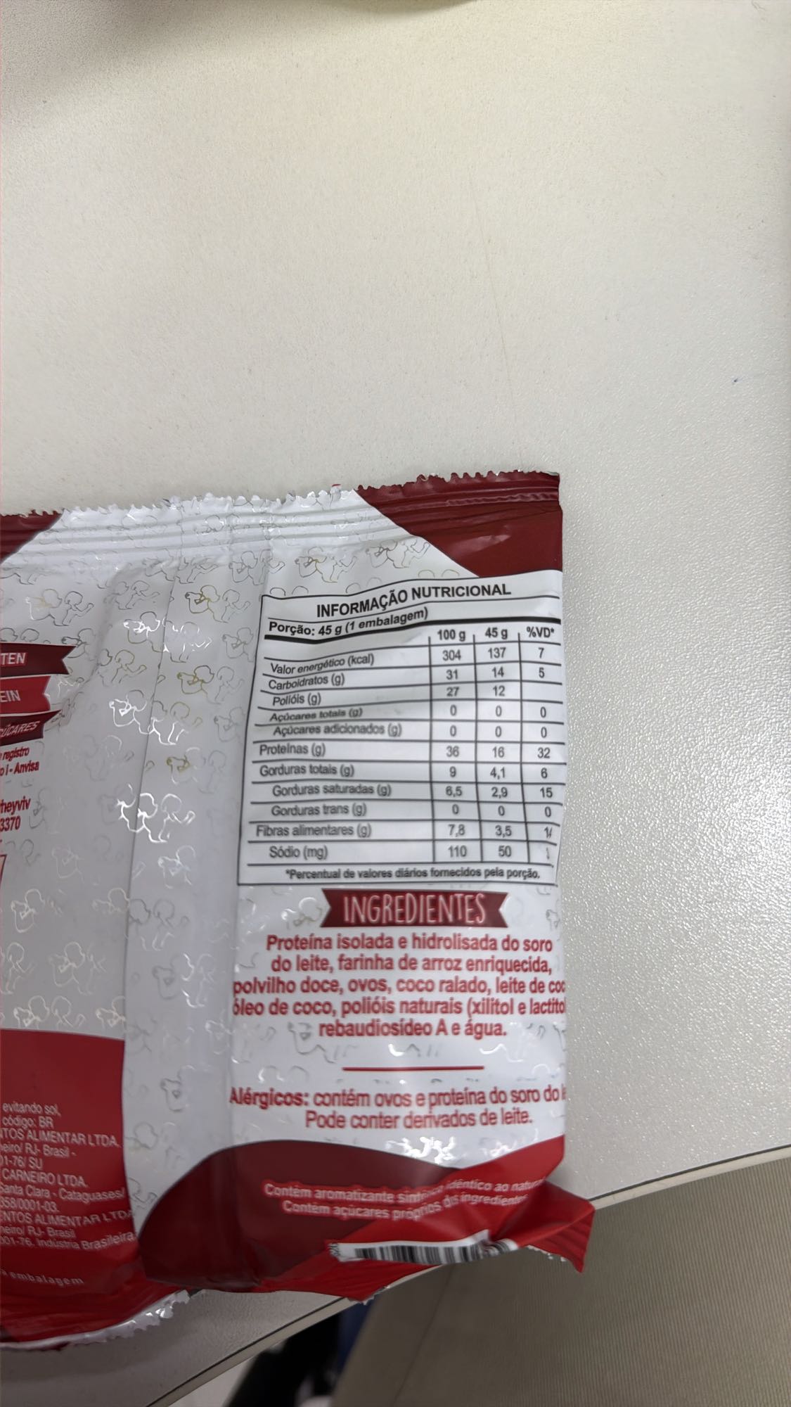 Snack proteico