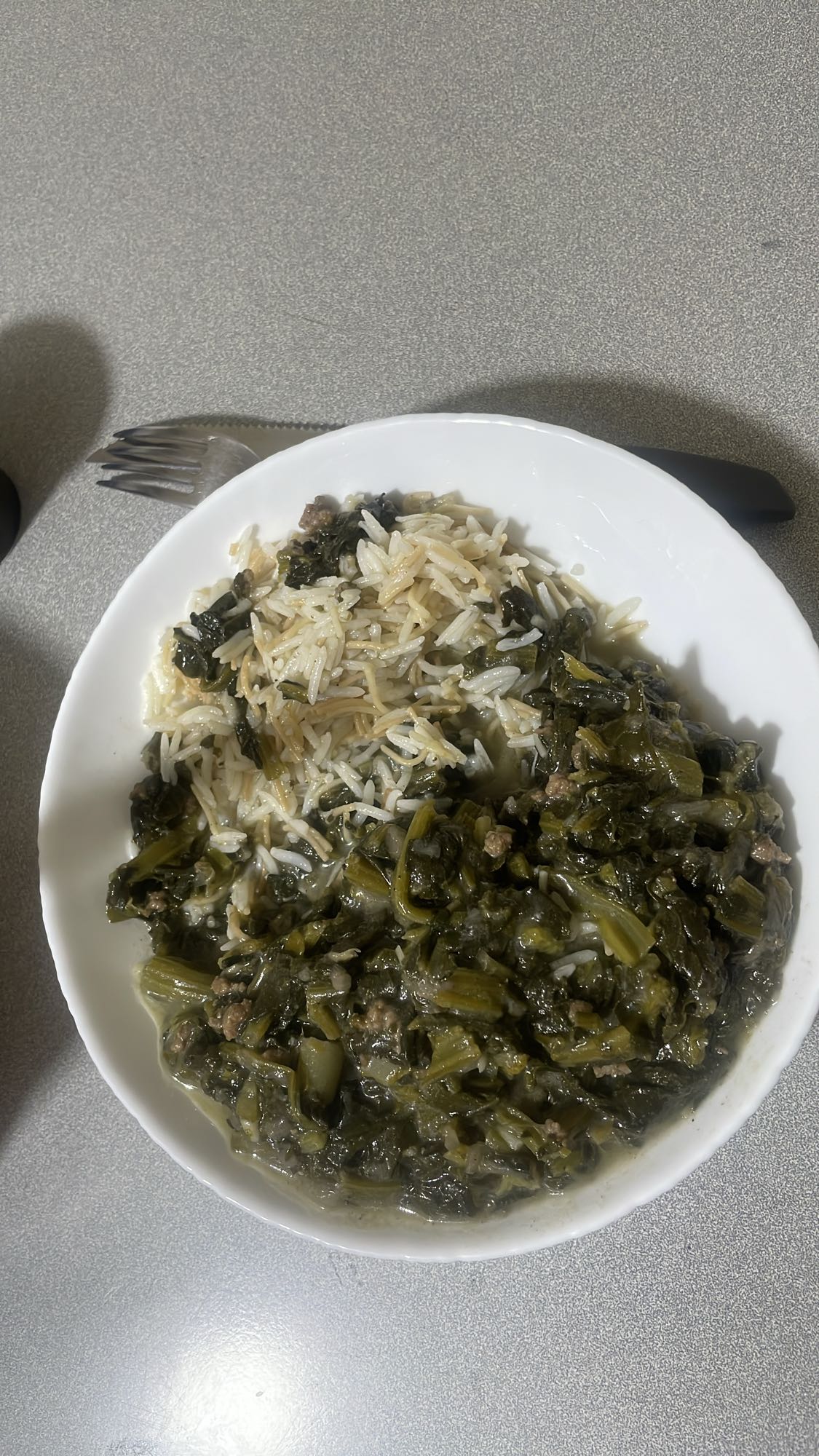 Rice with Greens