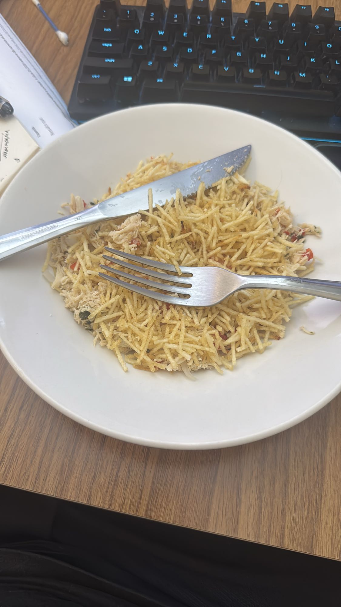 frango com batata palha