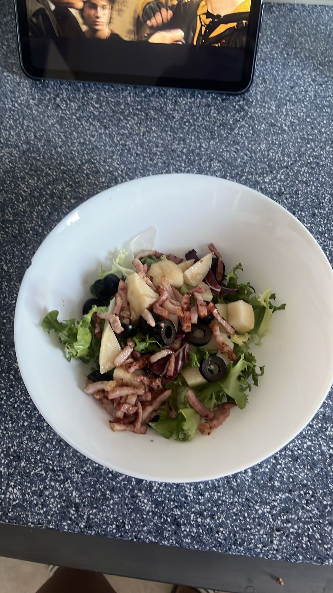 ensalada con bacon