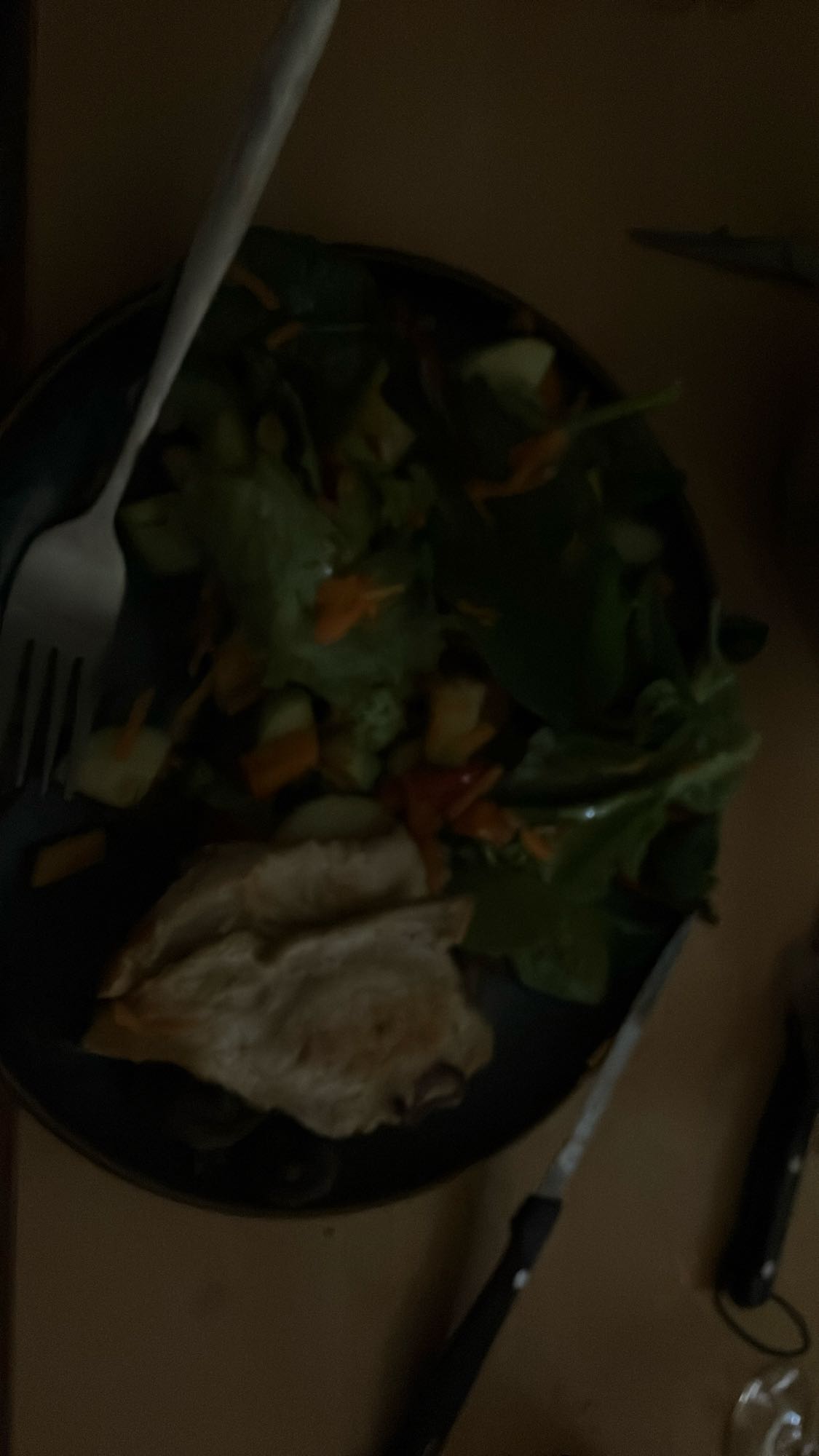 salada com frango