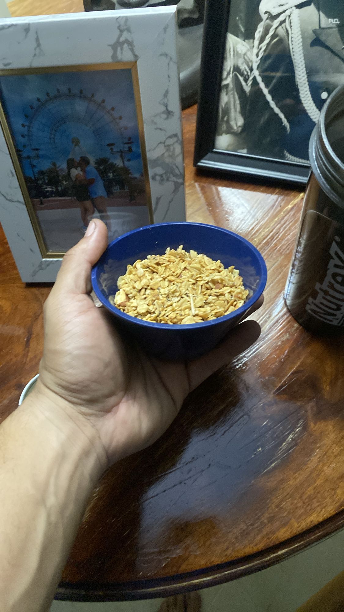 granola en tazón