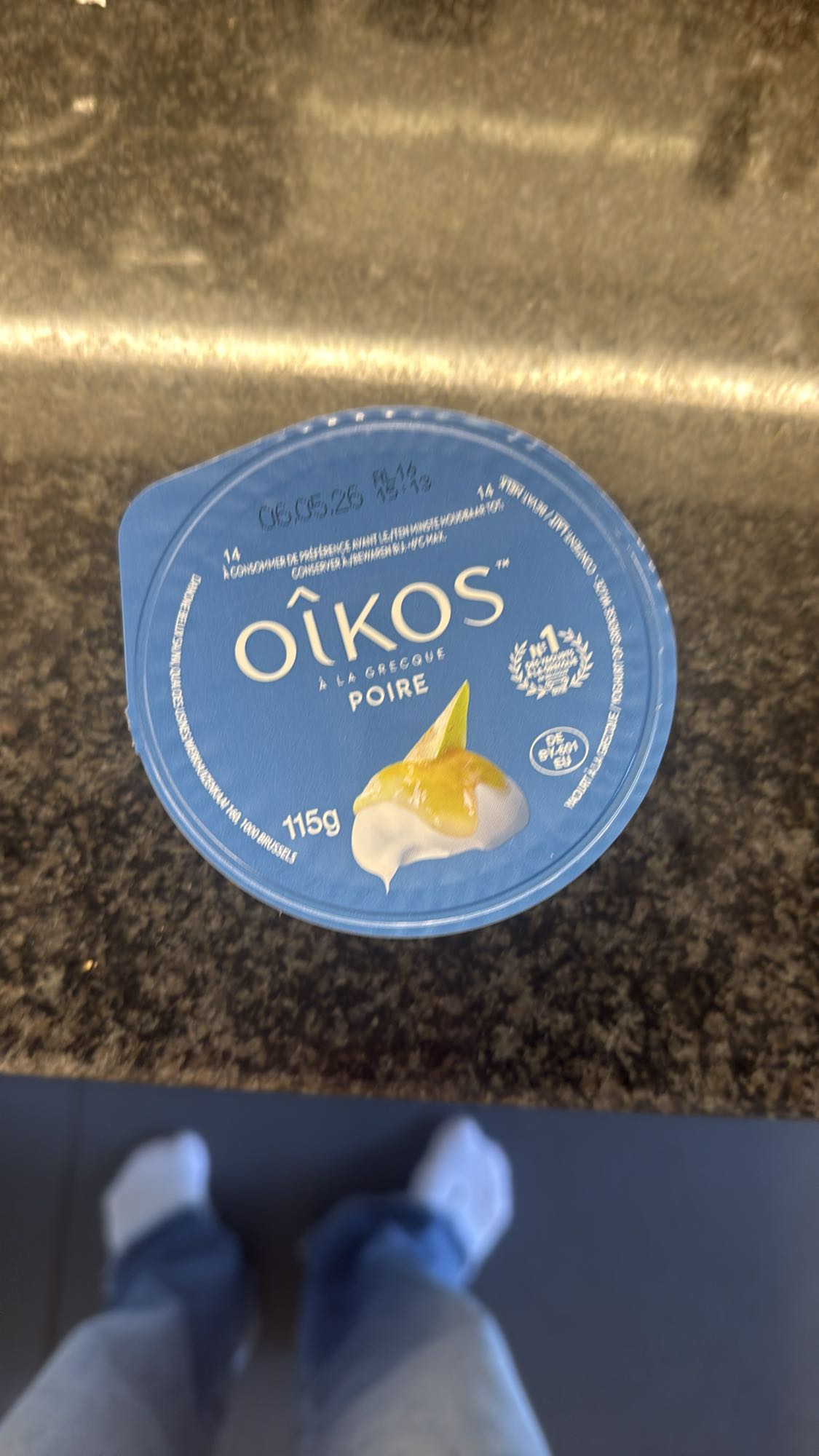 Oikos yoghurt peer
