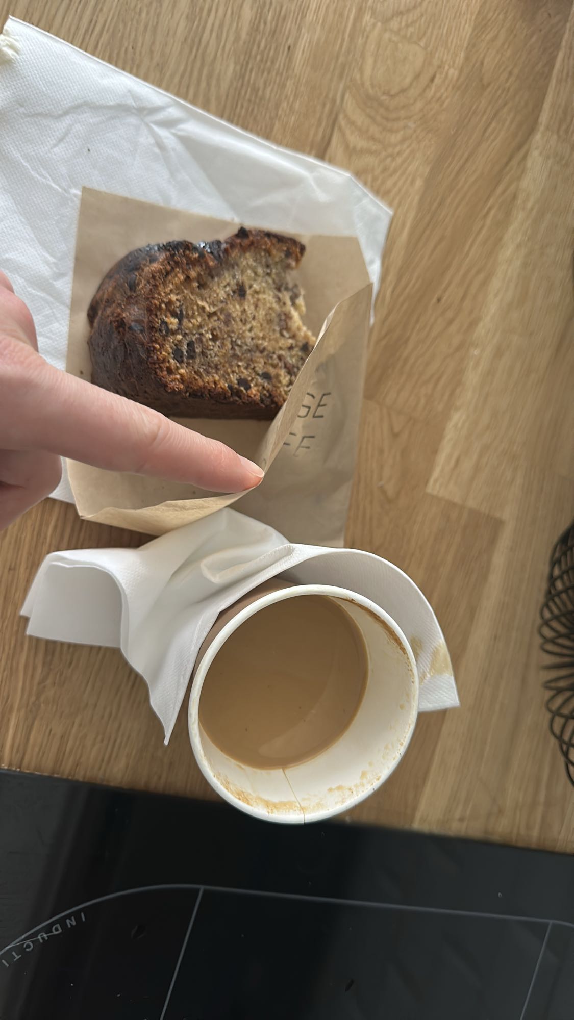 Cake banane et café