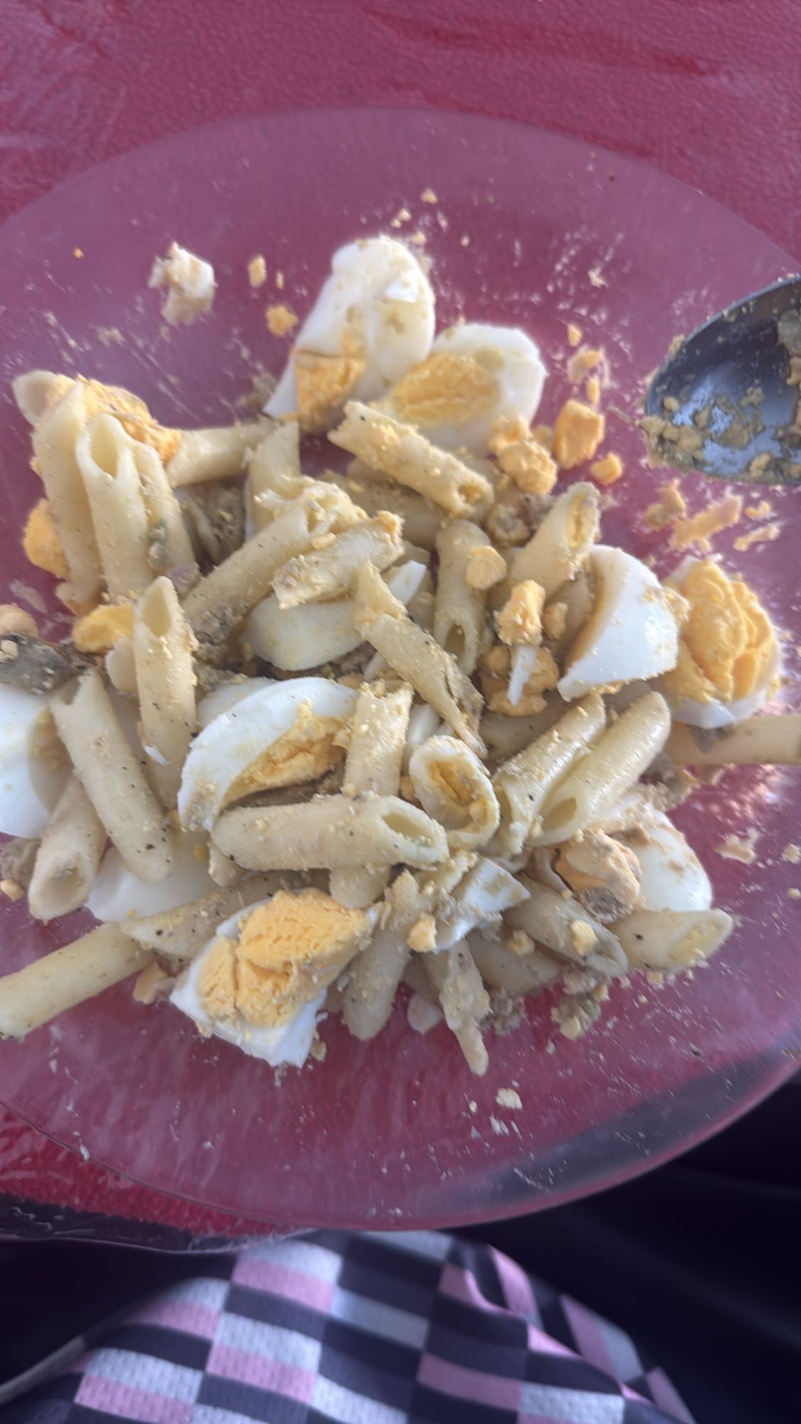 pasta con huevo