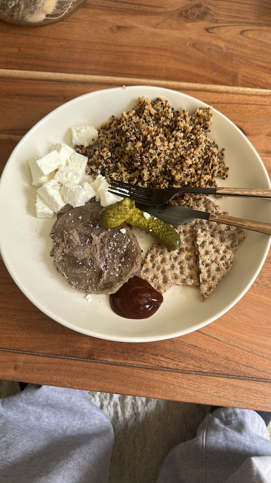 Assiette quinoa et bœuf
