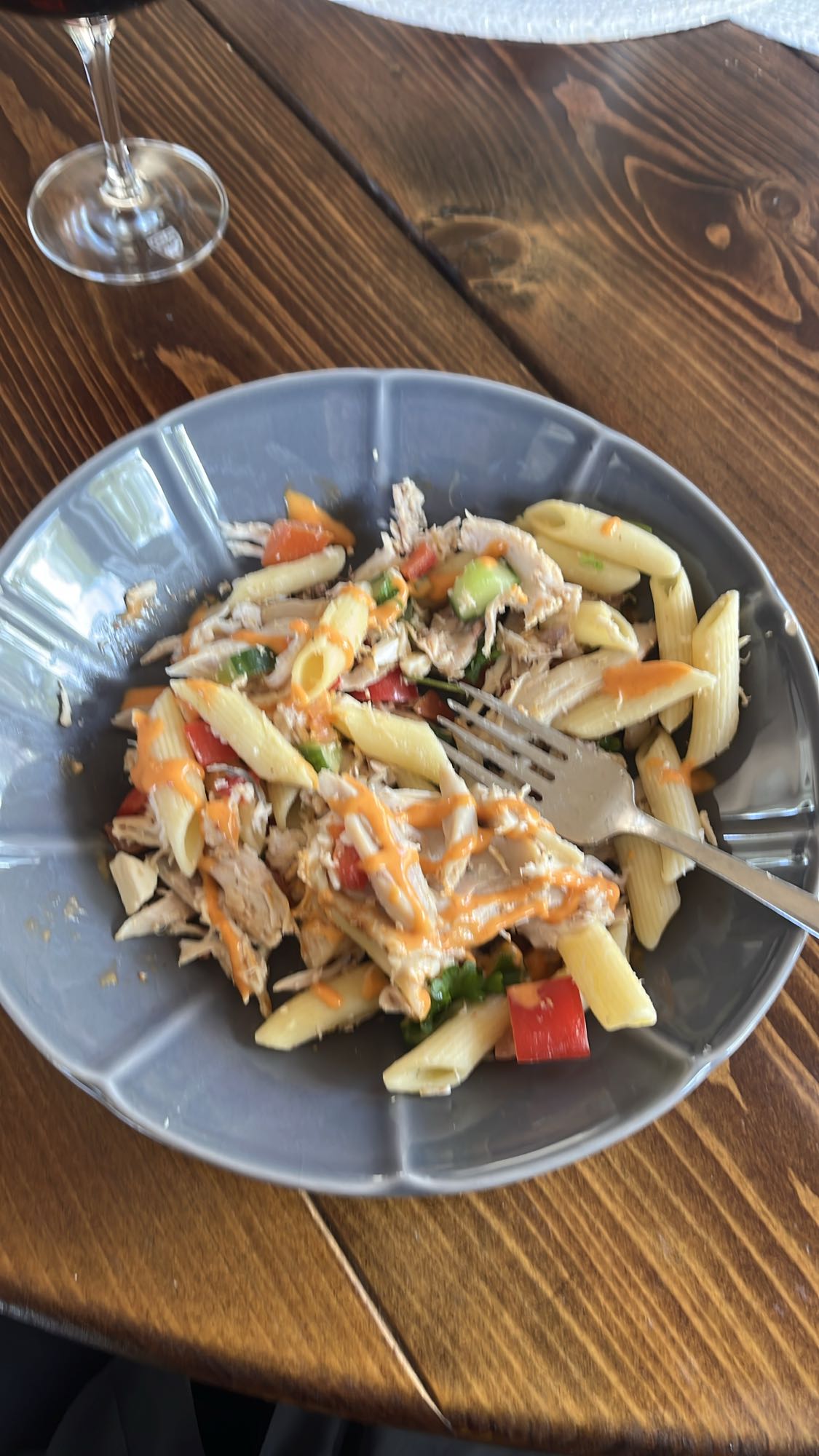 Kycklingpasta med sås
