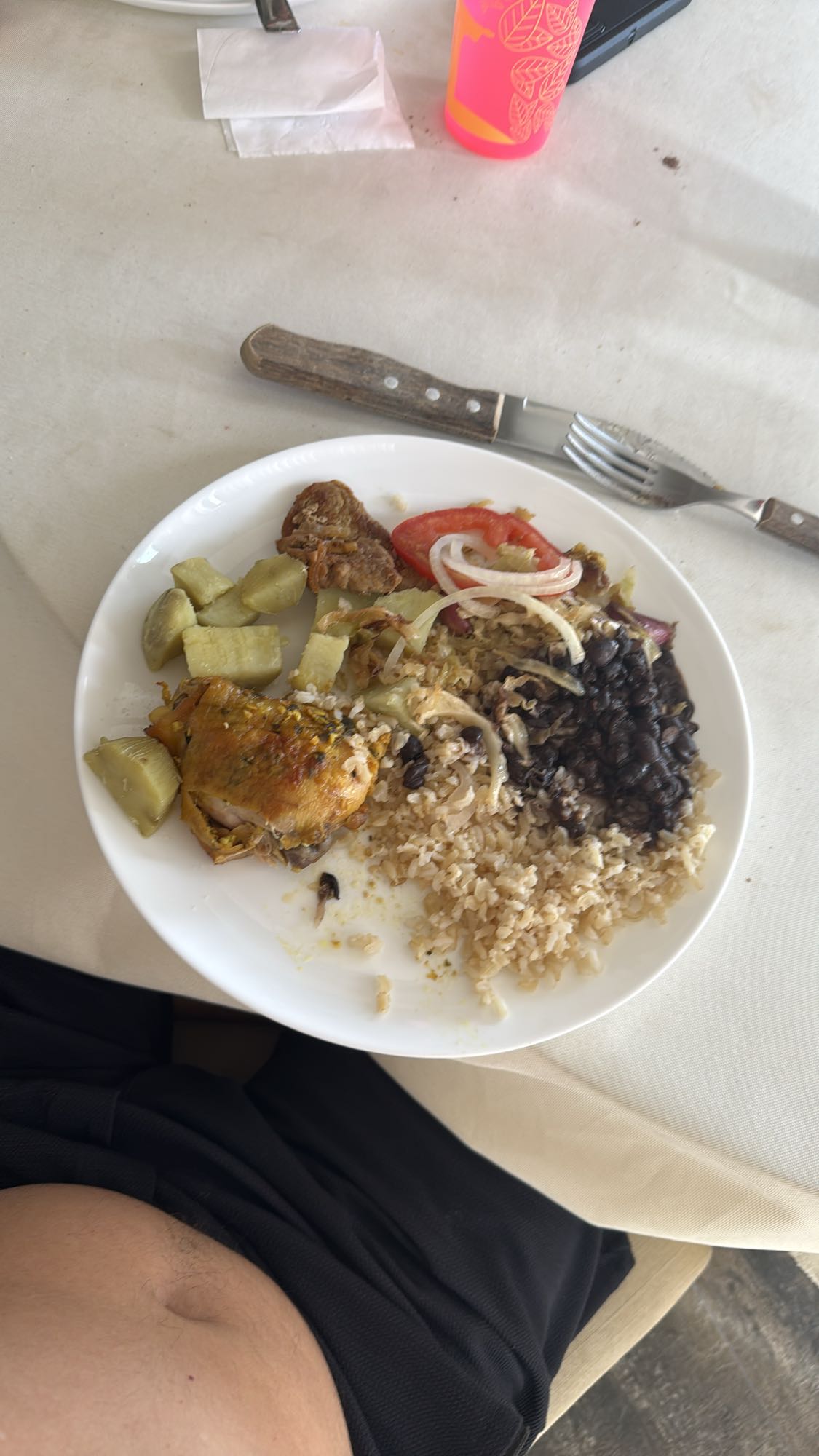 Arroz feijão e frango