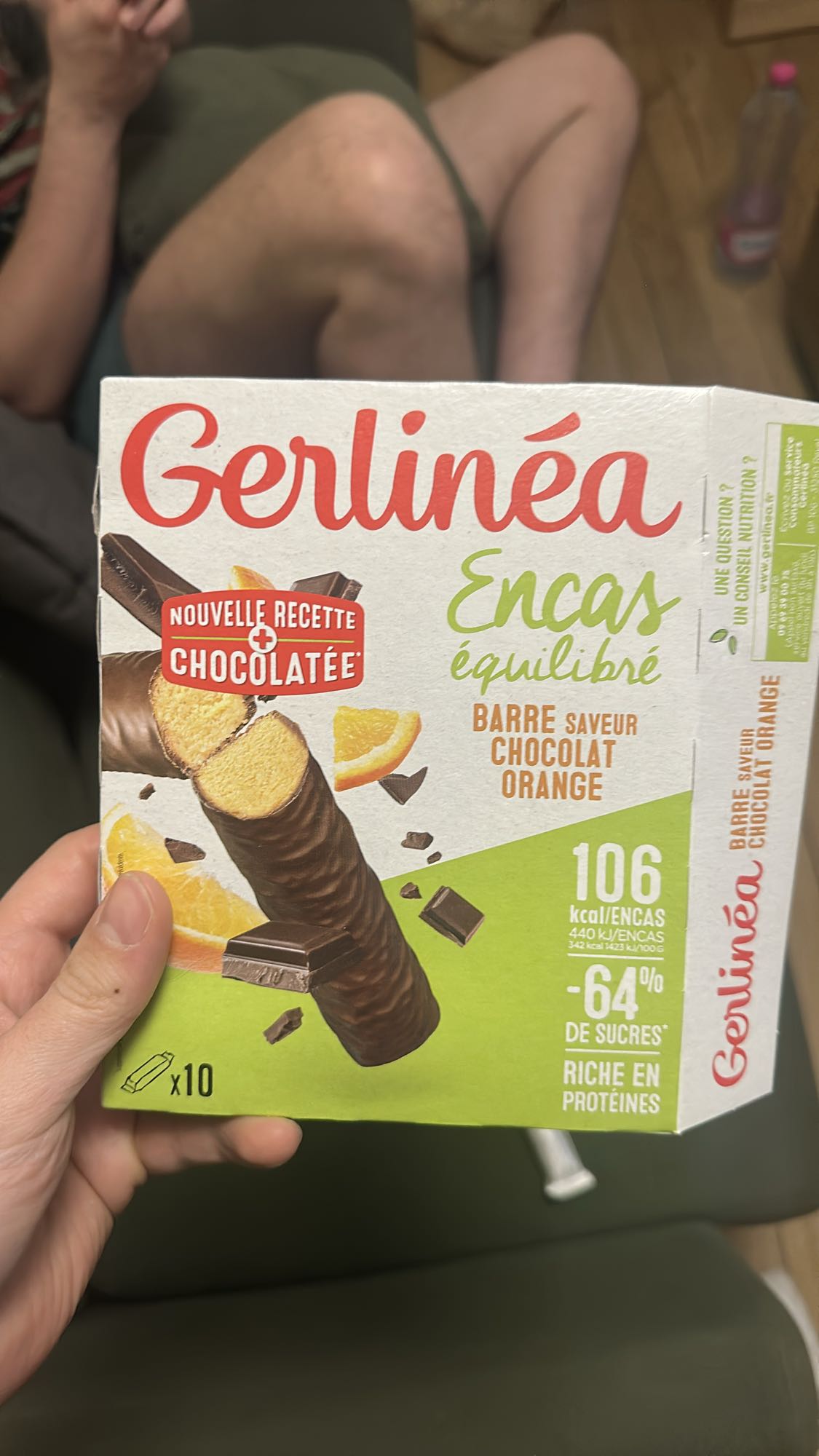 Barre chocolat orange