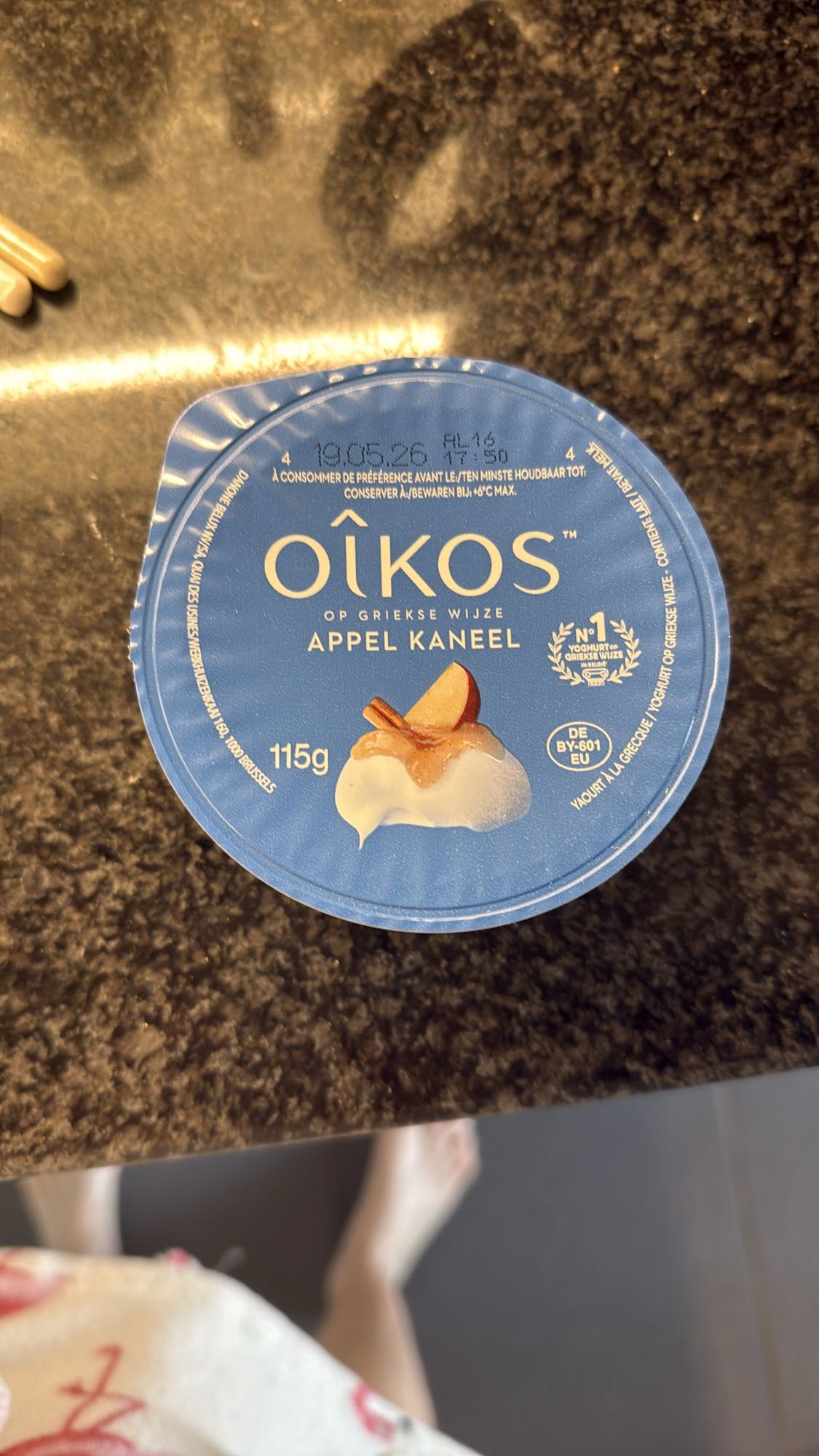 Griekse yoghurt appel