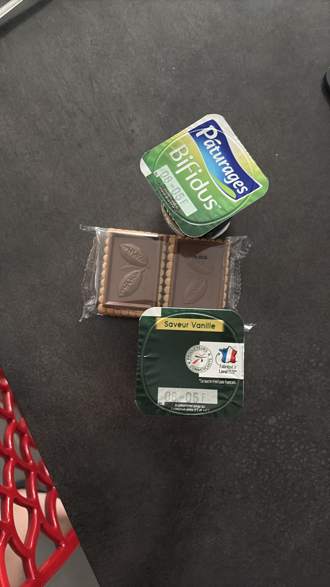 Goûter biscuits et laitages