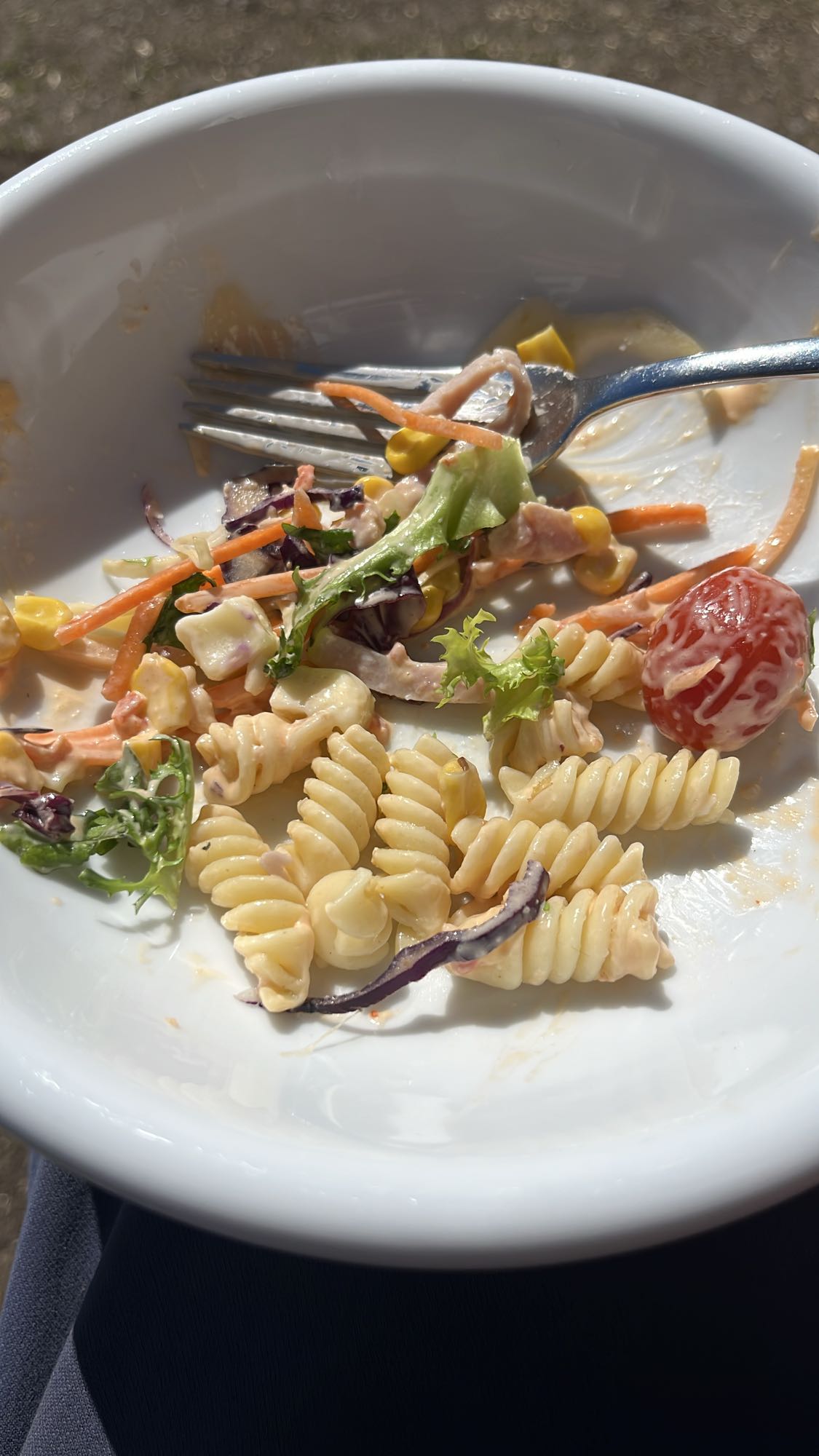 Pastasallad med skinka