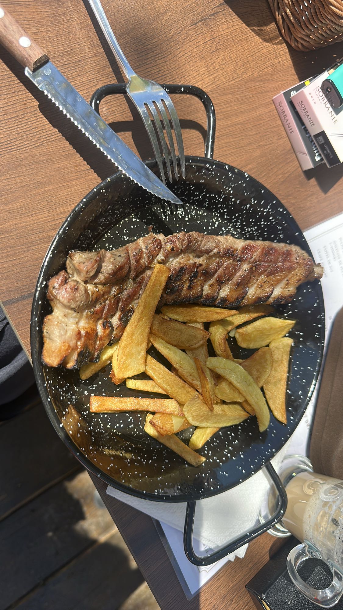 Grilled Pork and Fries