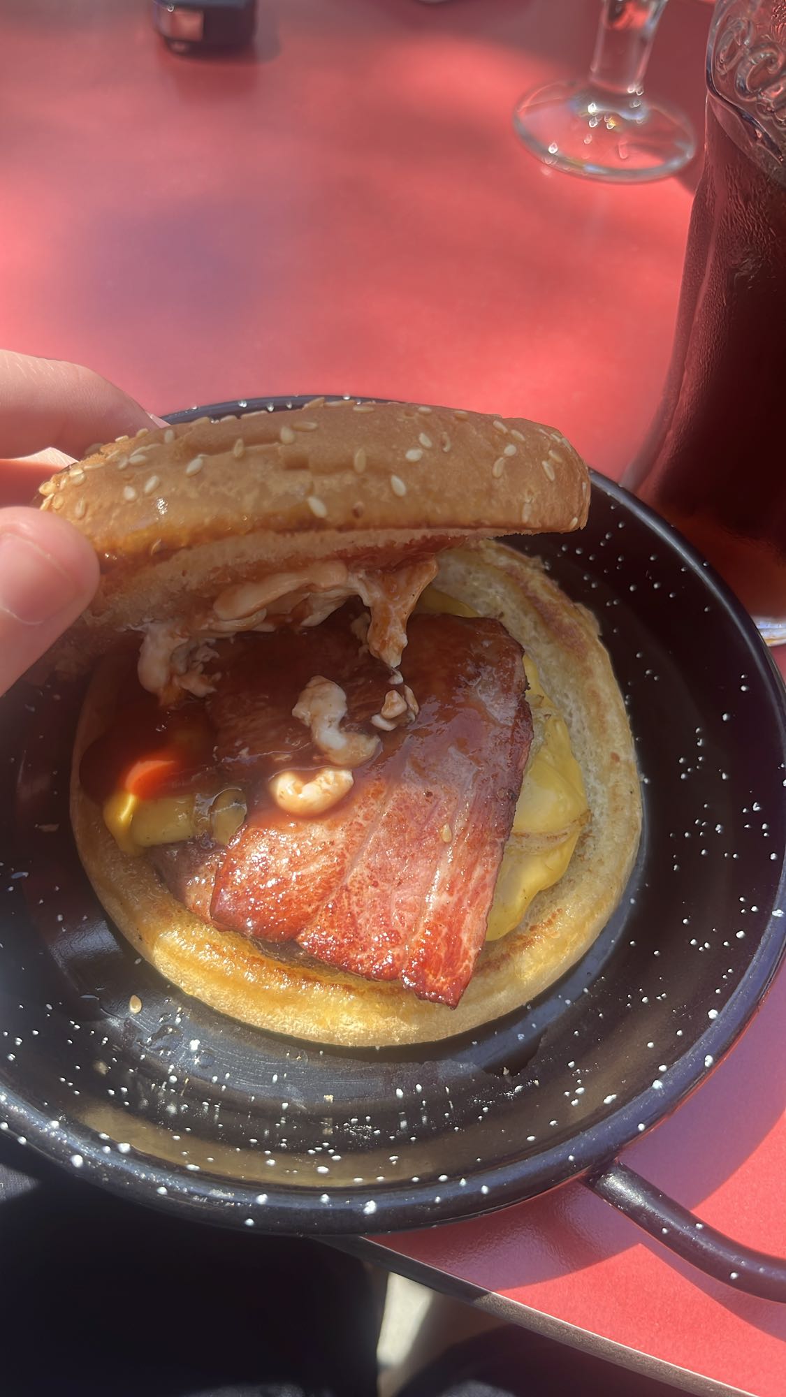 hamburguesa con tocino