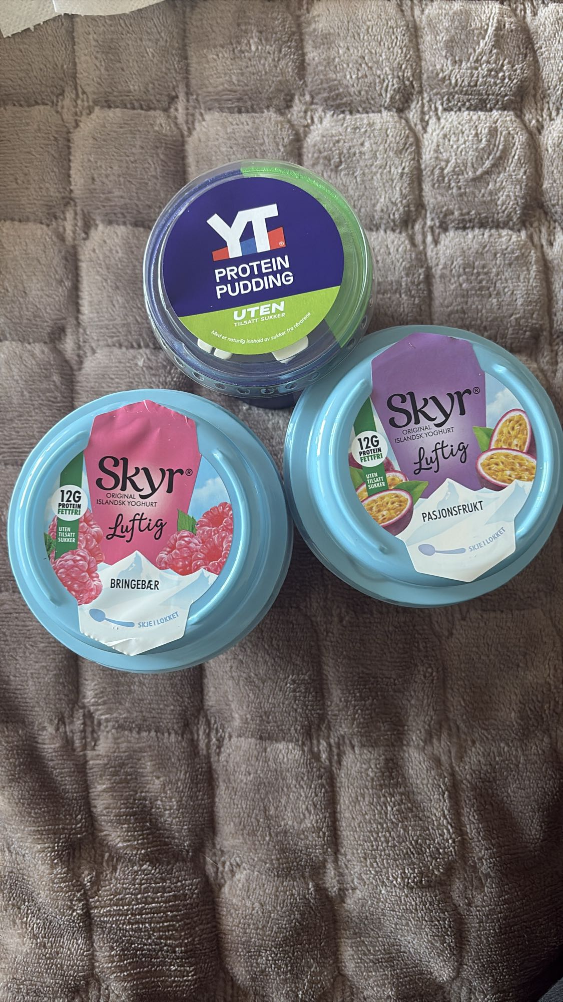 Skyr og proteinpudding