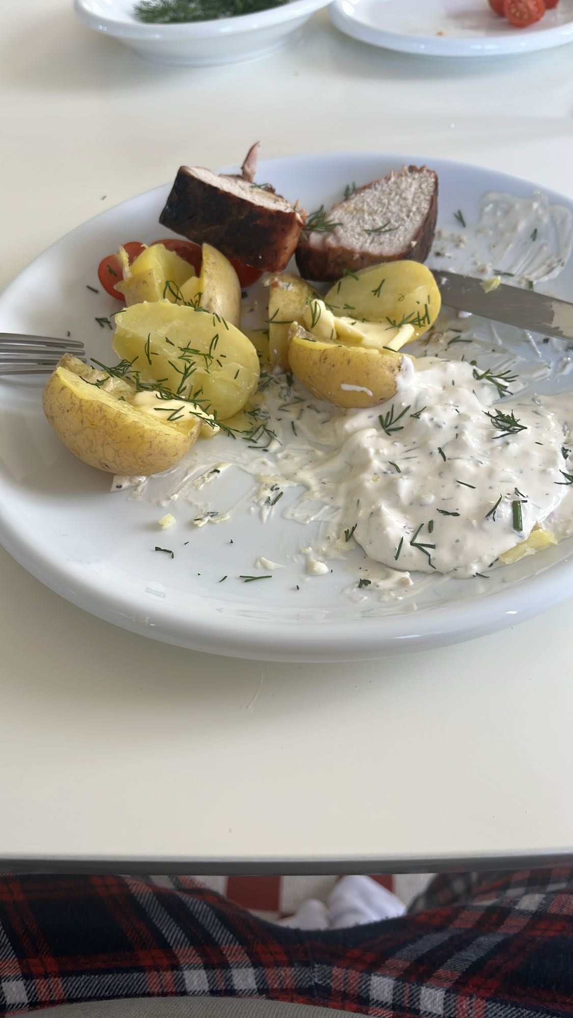 Fläskfilé med potatis