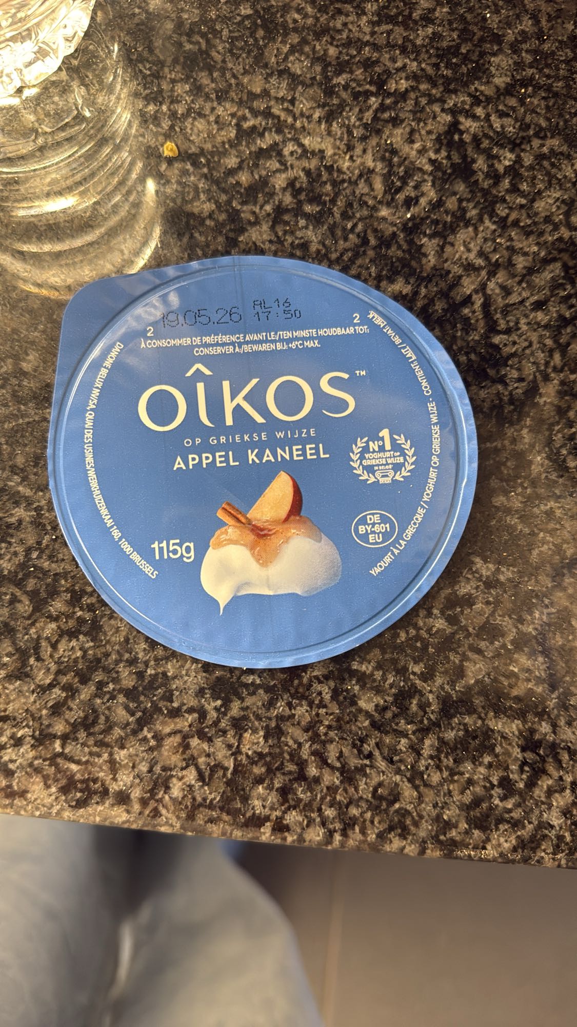 Griekse yoghurt appel kaneel