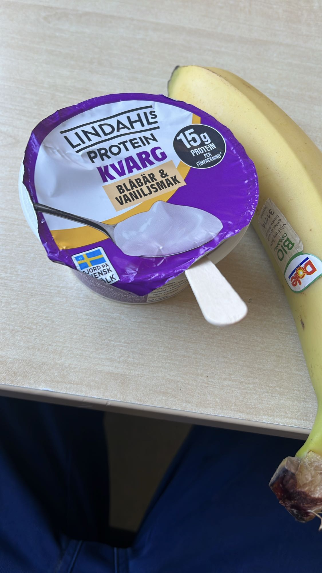 Protein quark and banana