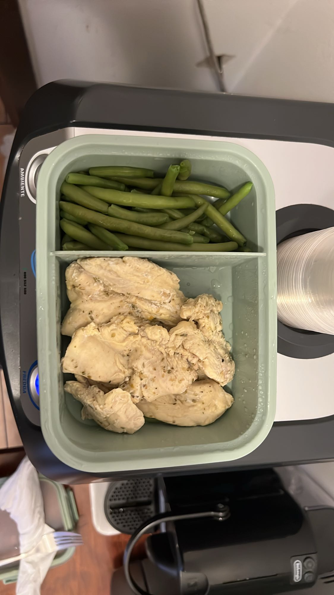 Pollo e fagiolini