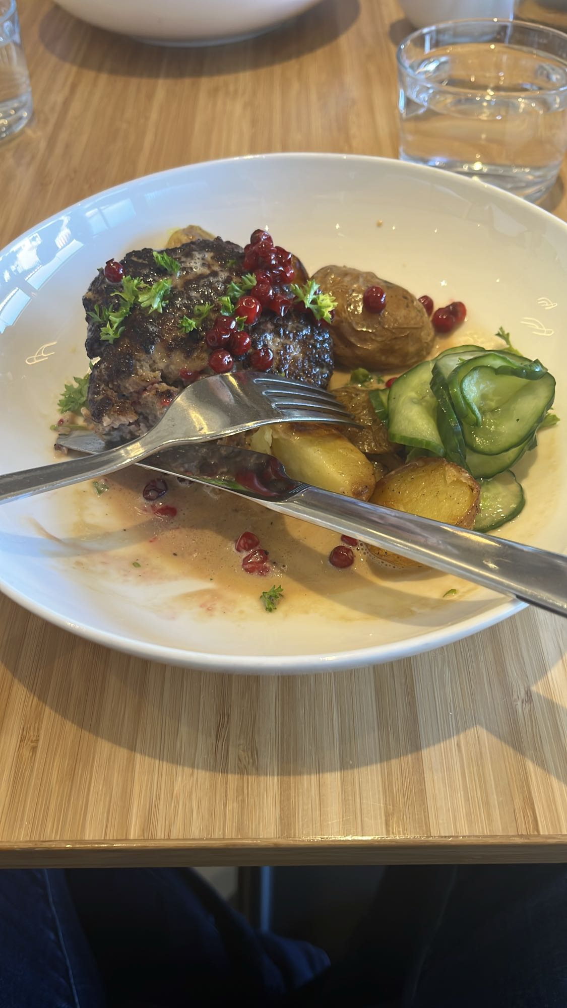 Köttfärsbiff med potatis