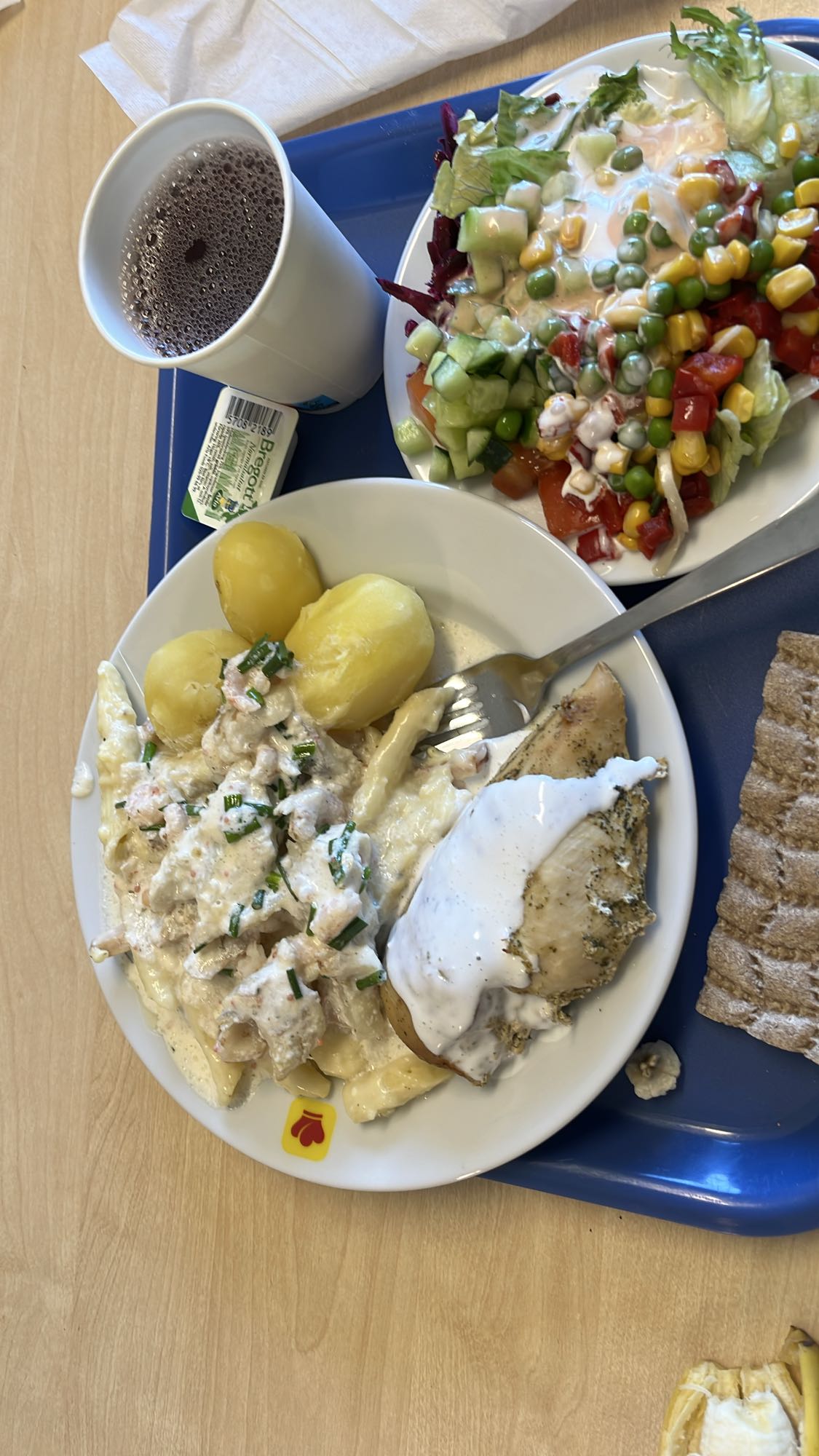 Fish Potato Salad Plate