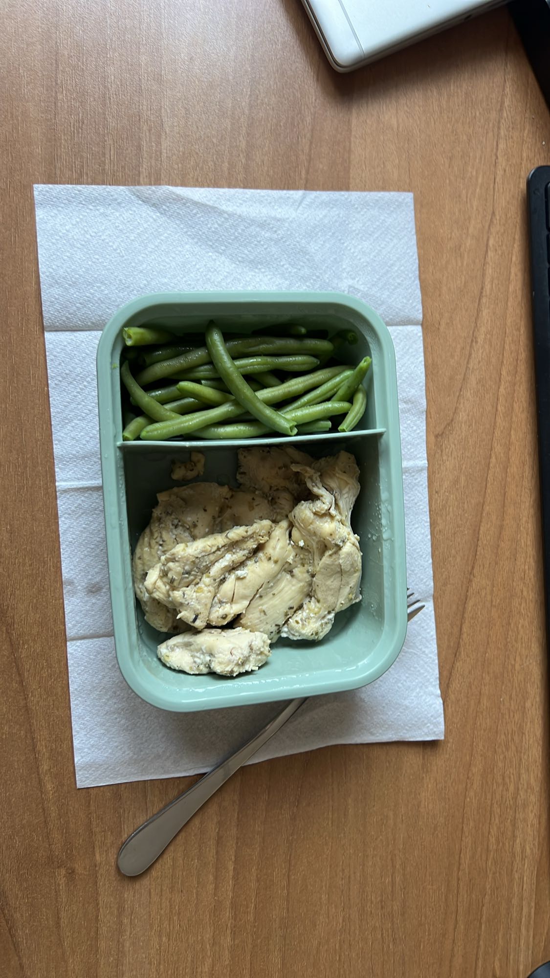 Pollo e fagiolini