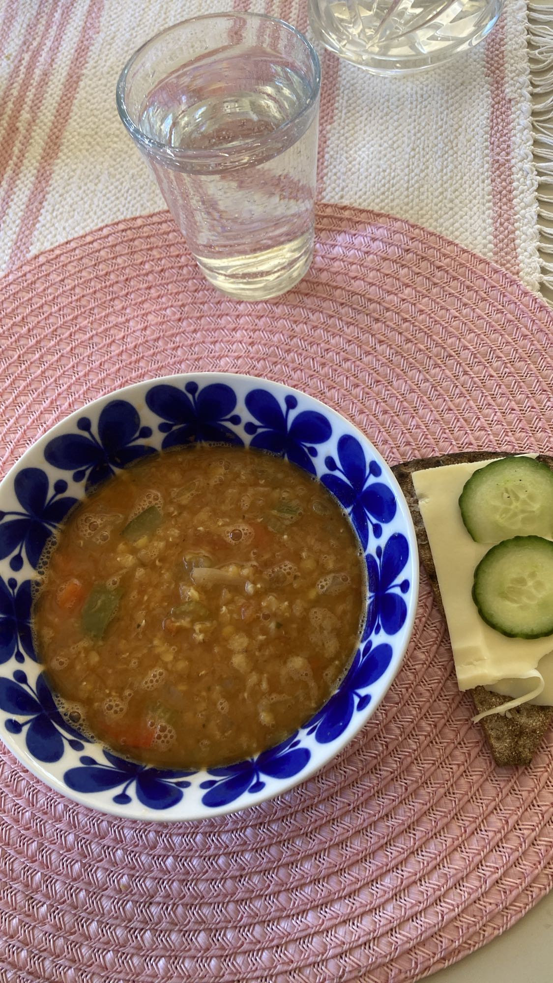 Soppa med smörgås