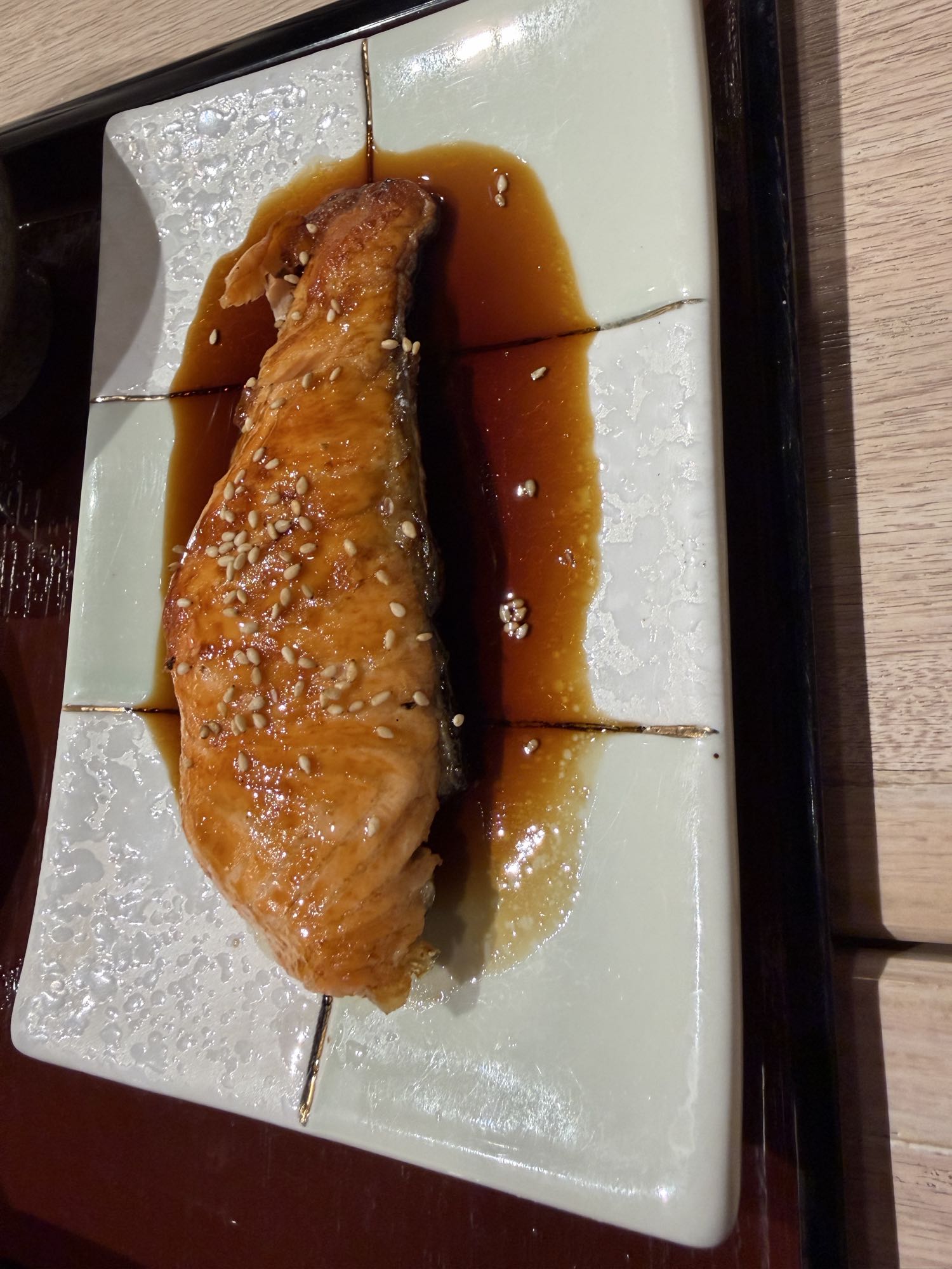 Salmone glassato