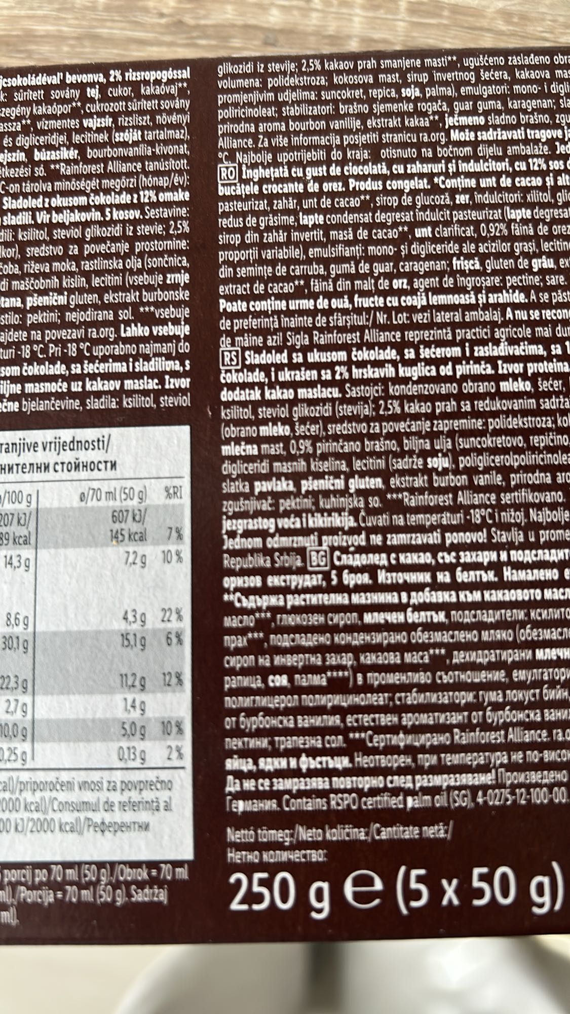 Inghetata cu ciocolata