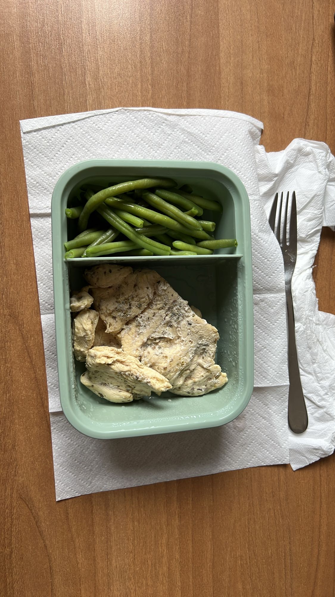 Pollo e fagiolini