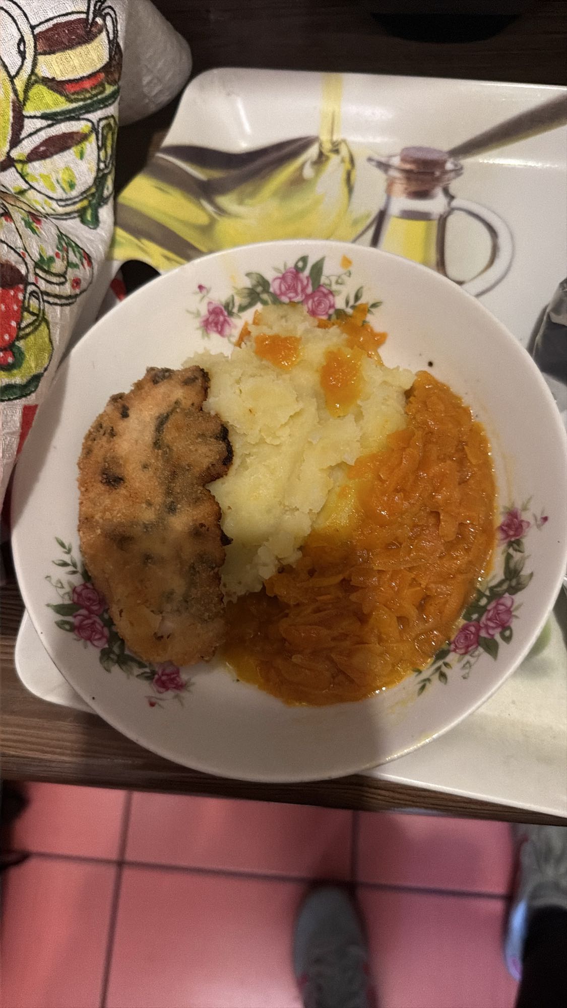 Kotlet z ziemniakami