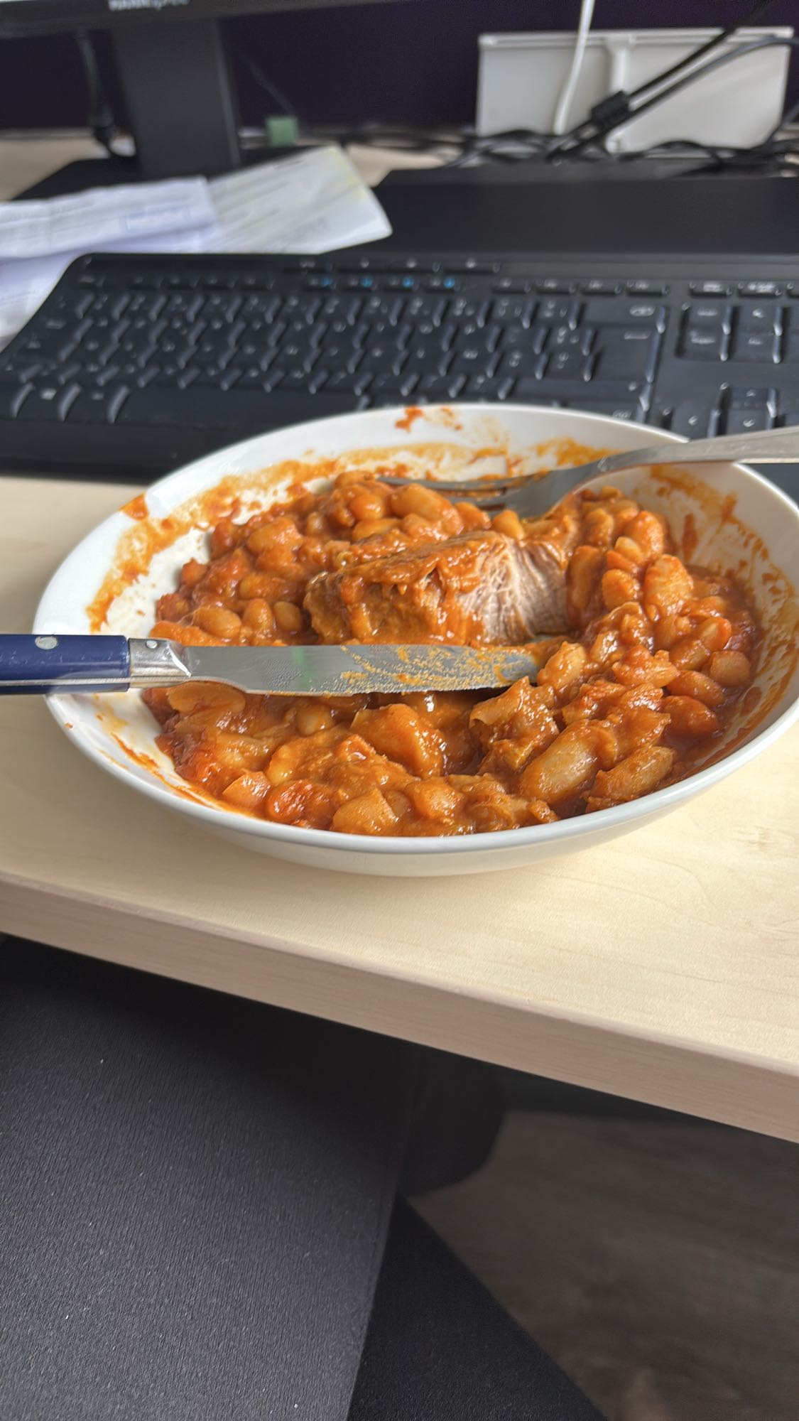Haricots sauce tomate au veau