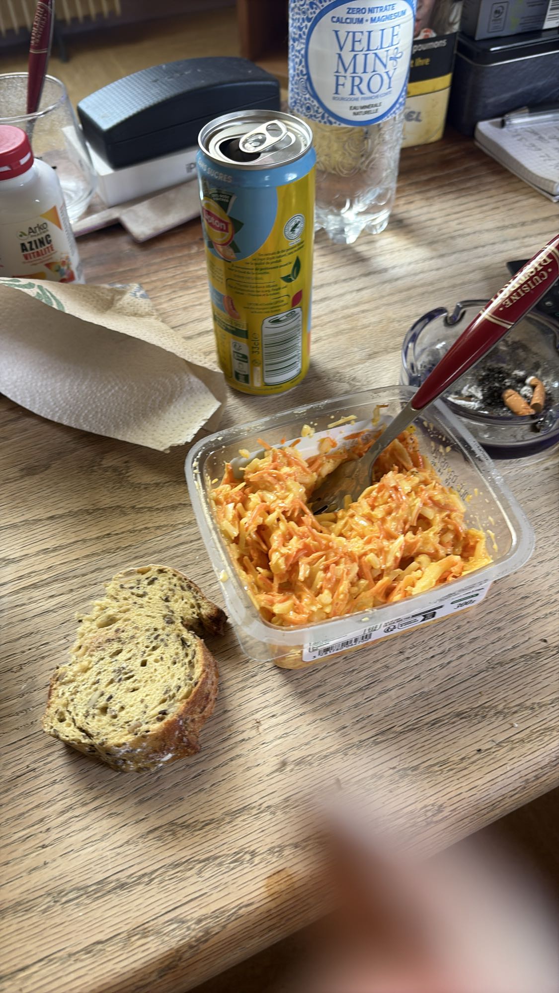 Salade carottes pain