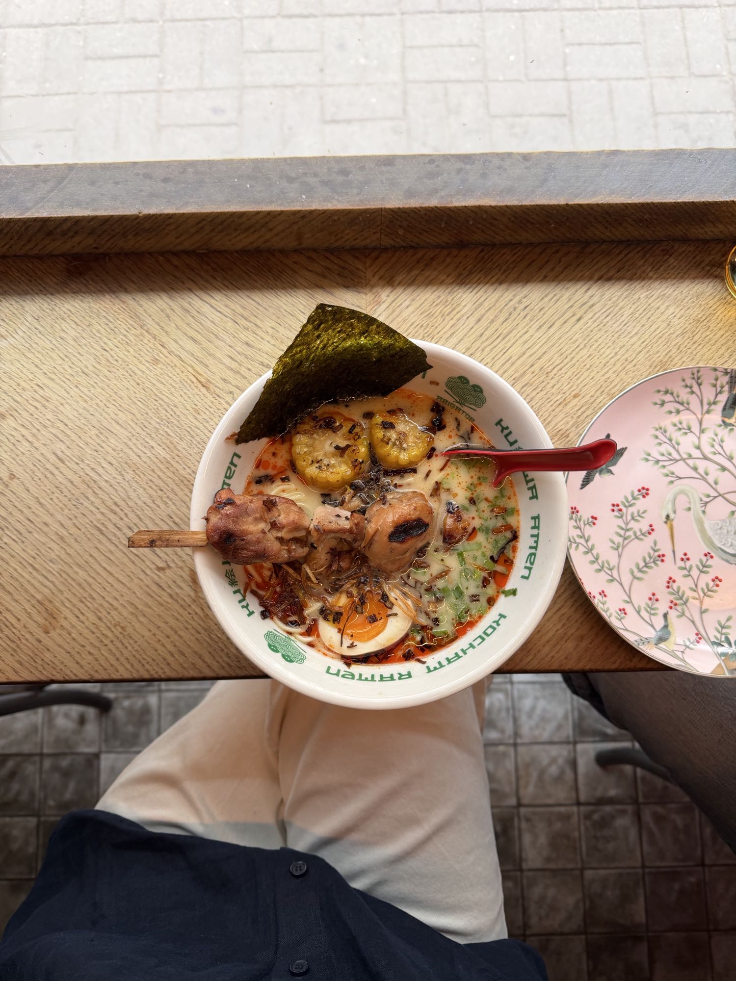 острый рамен с курицей
