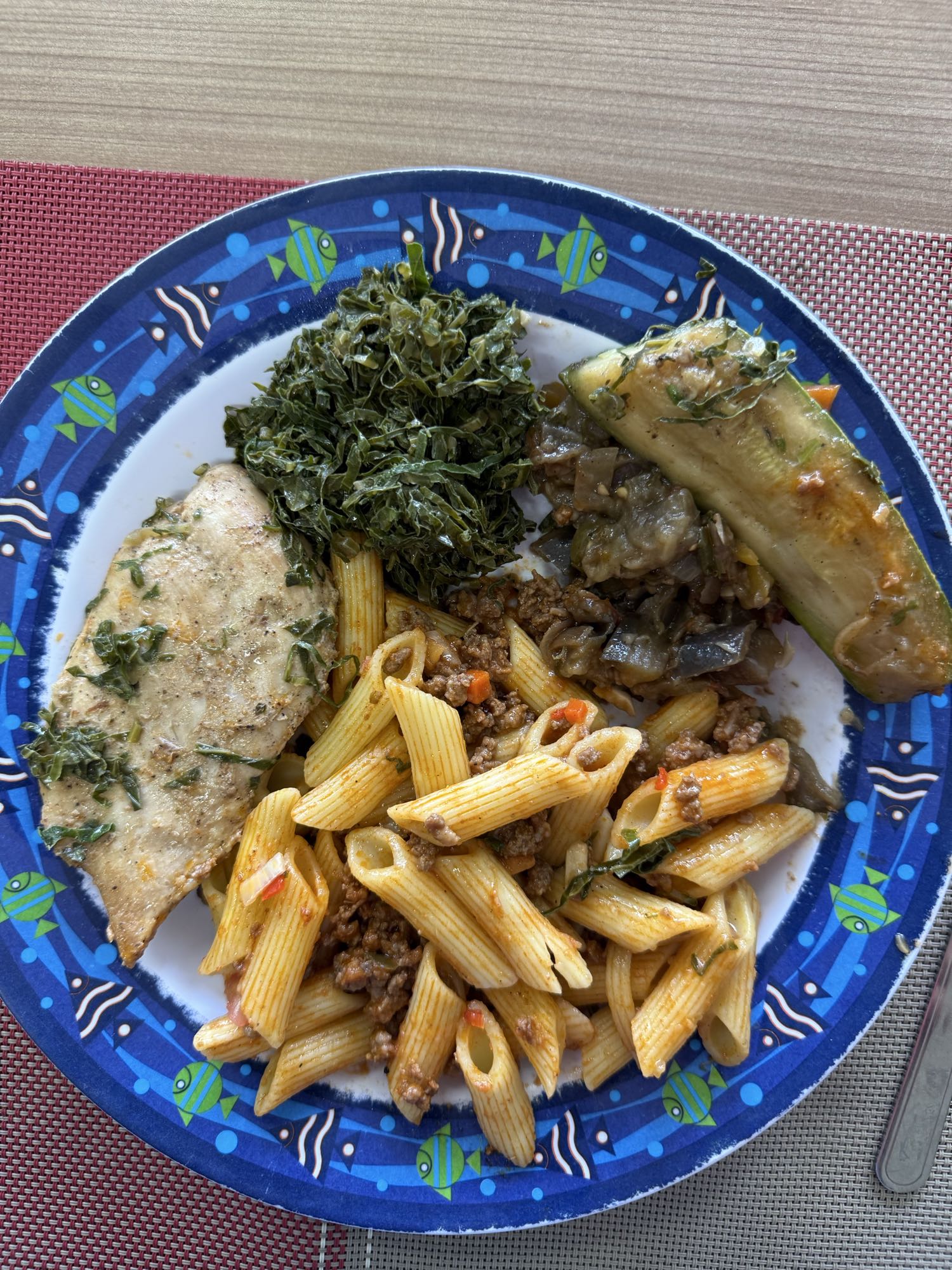 Frango com massa