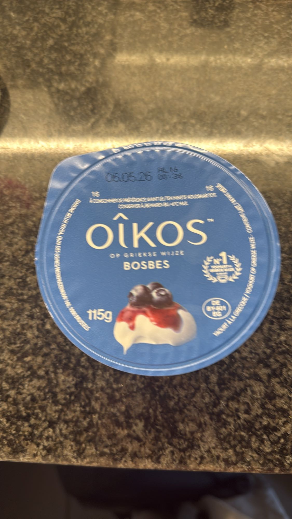 Griekse yoghurt bosbes