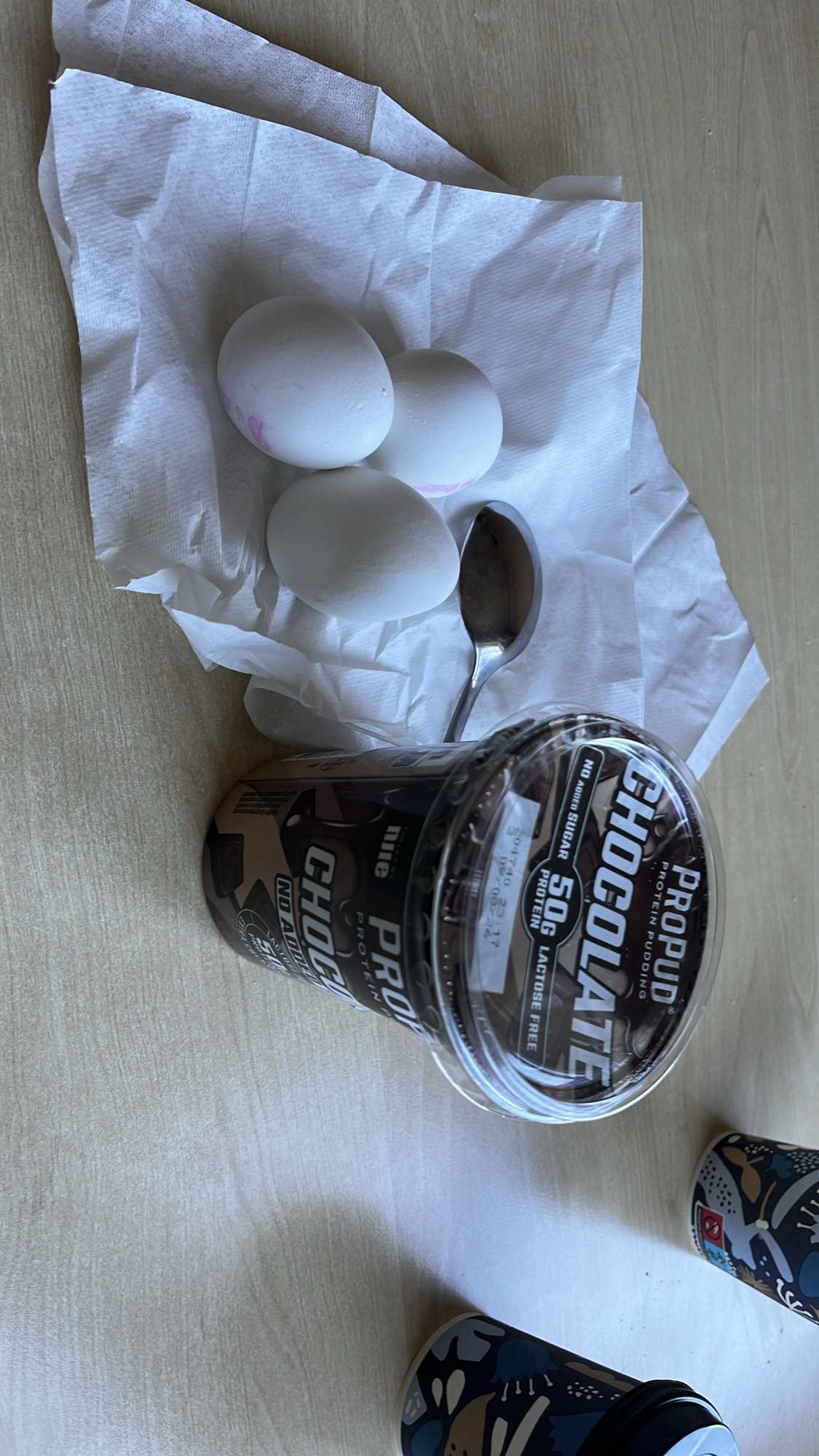 Eggs and Choco Pudding