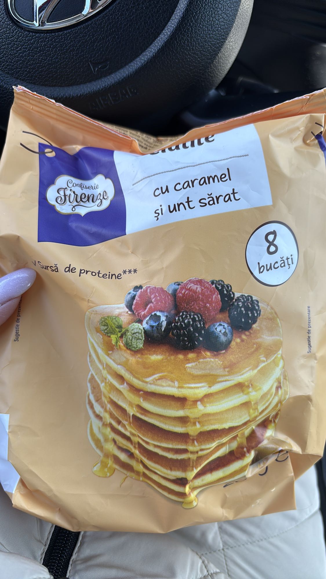 Mini clătite caramel