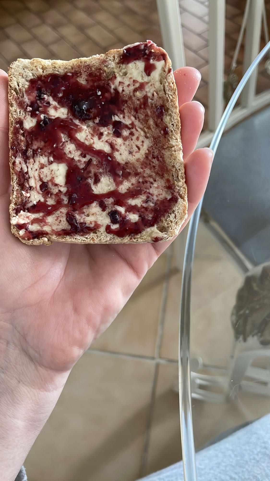 Tartine confiture beurre