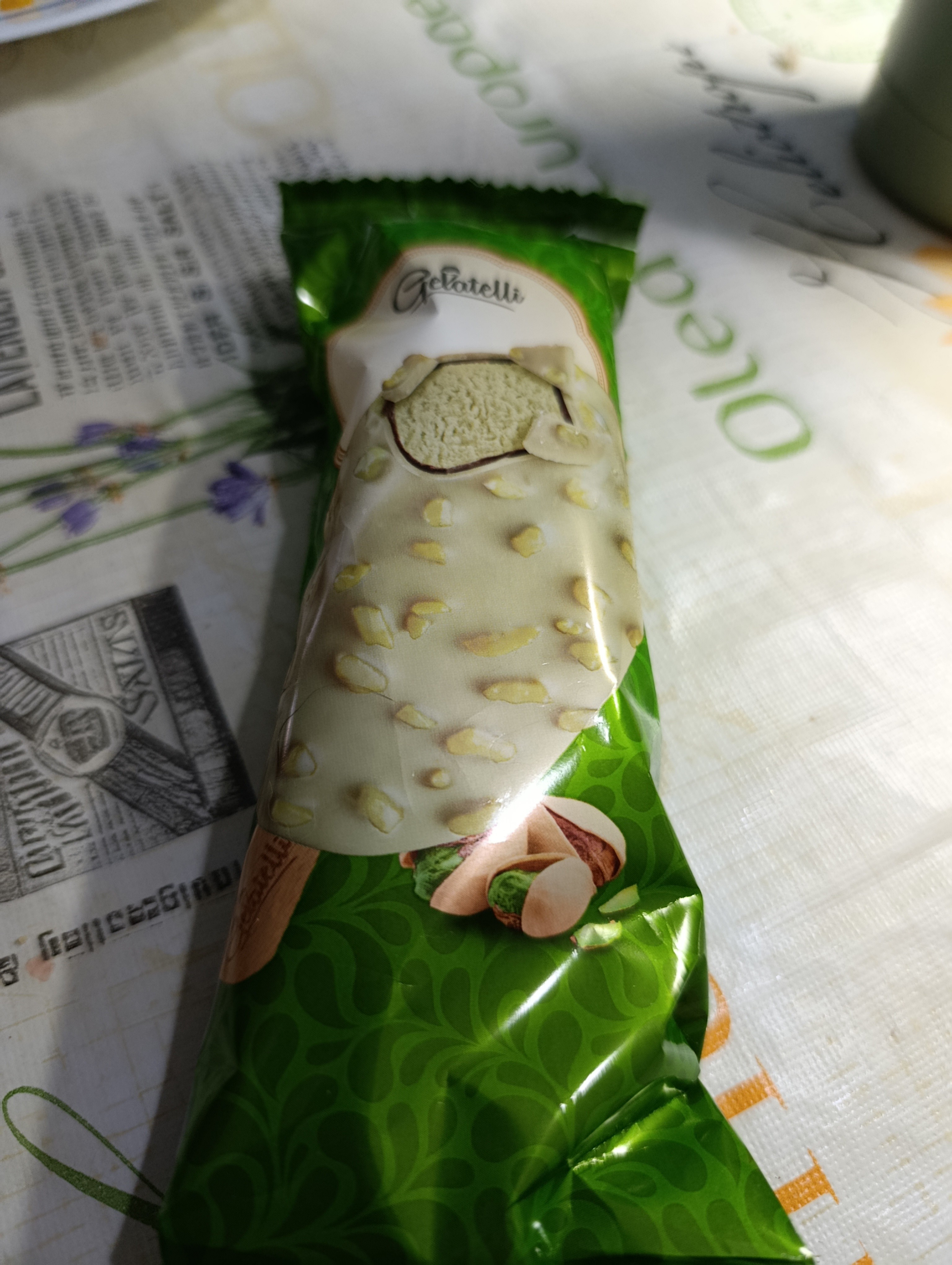 helado de pistacho