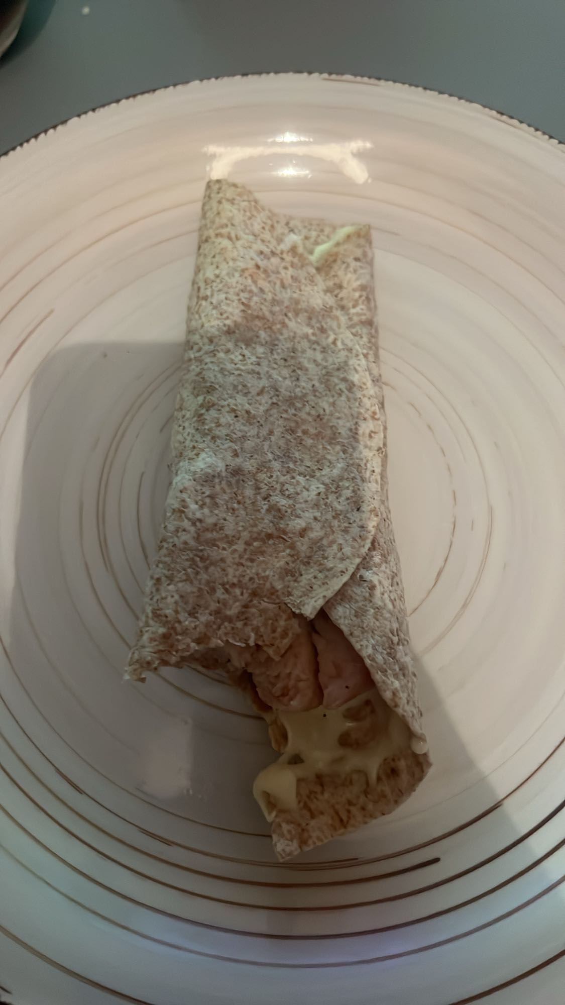 wrap de pollo y queso