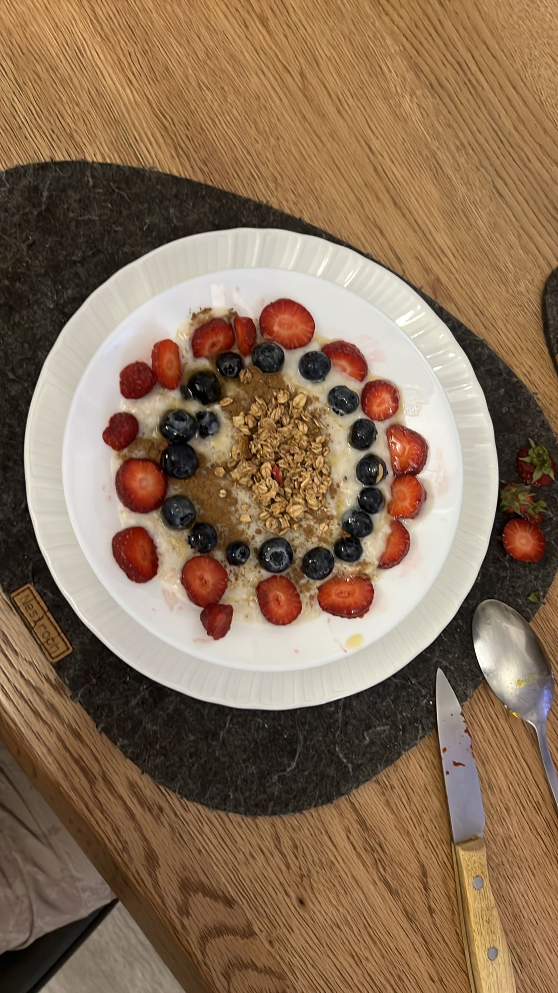 Porridge con frutti