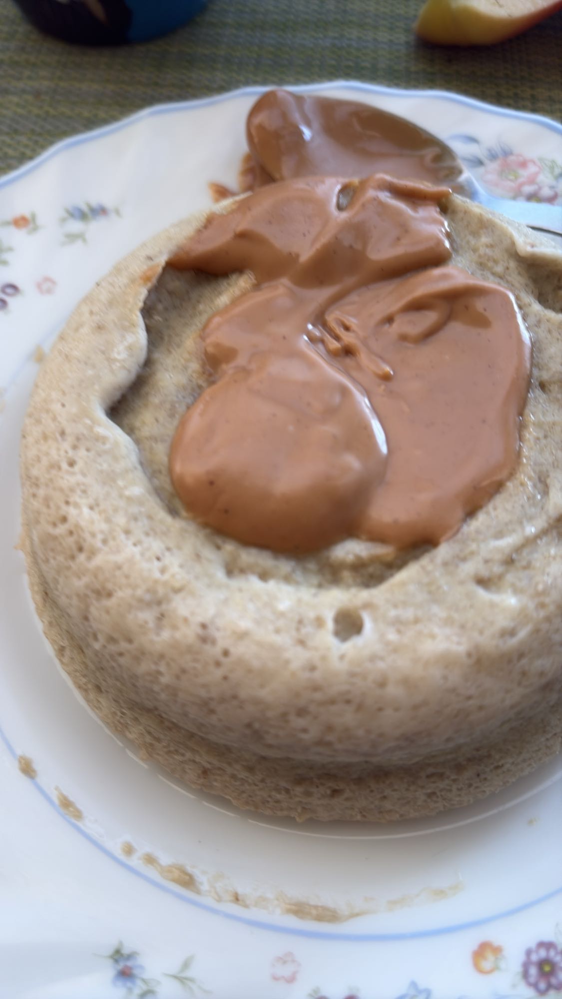 Pão com creme de avelã