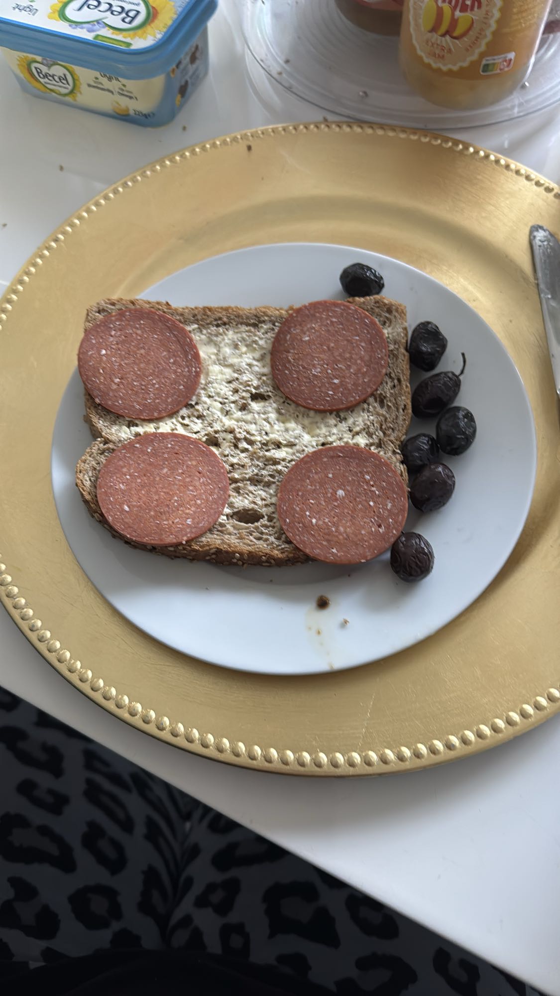 Boterham met salami