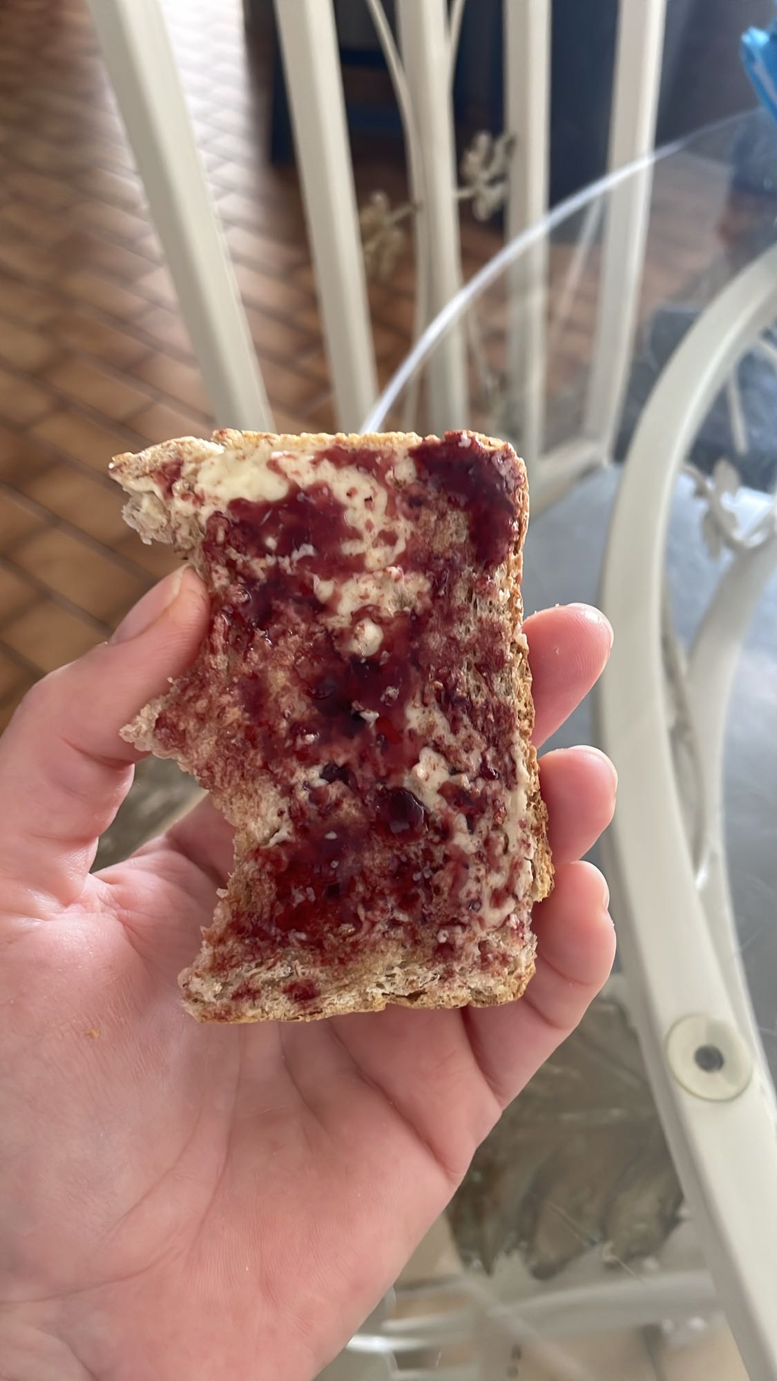Tartine confiture beurre