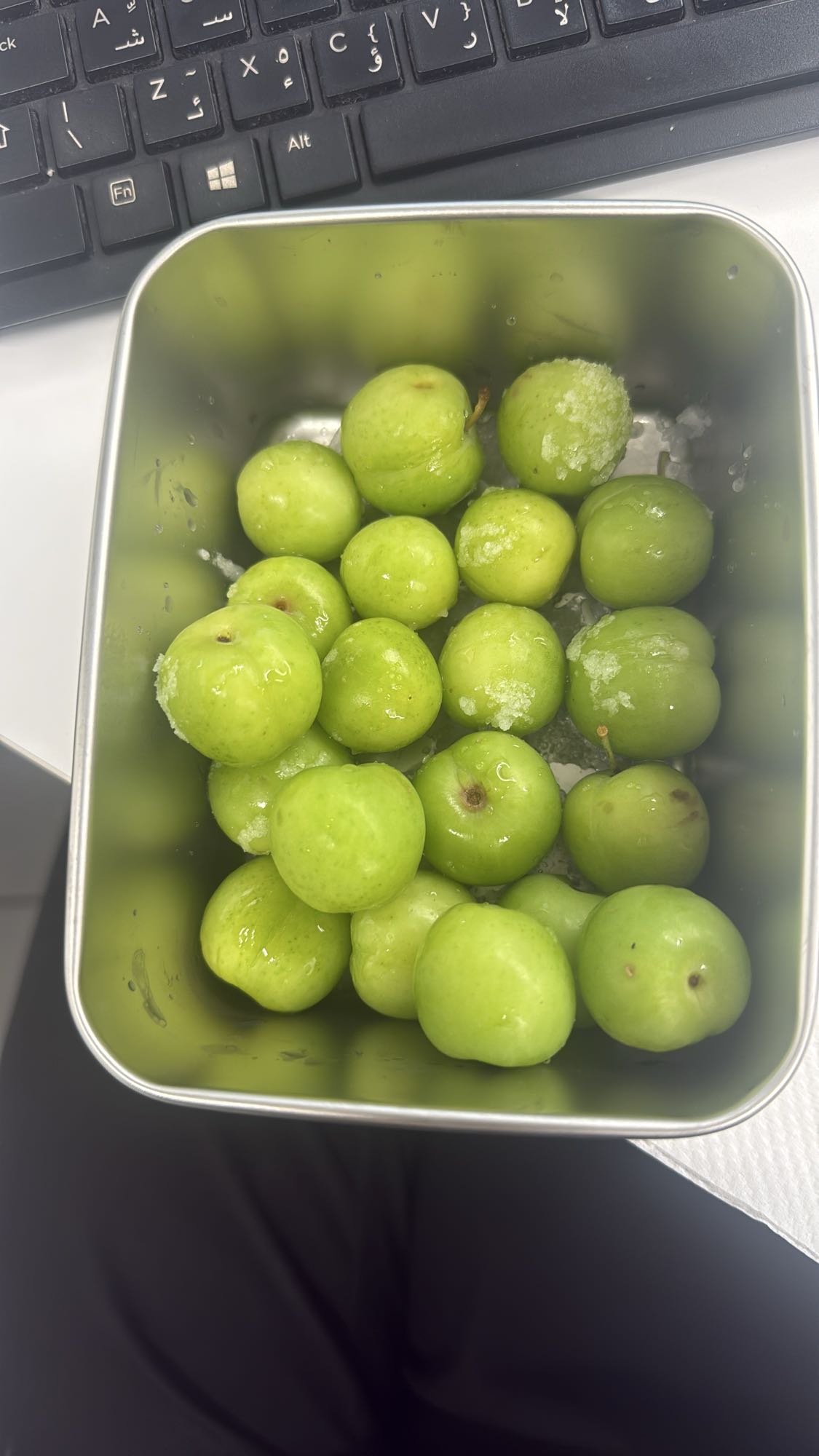 Green plums
