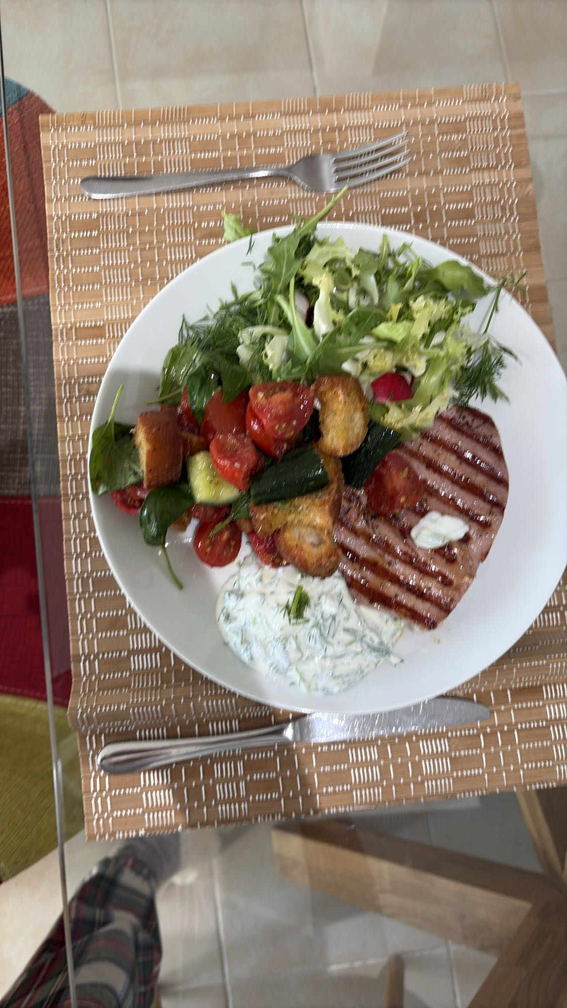 Grilled Tuna Salad Plate